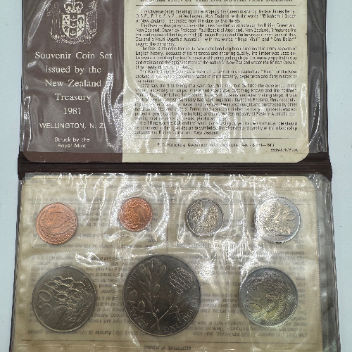 1981 - New Zealand Coin Set