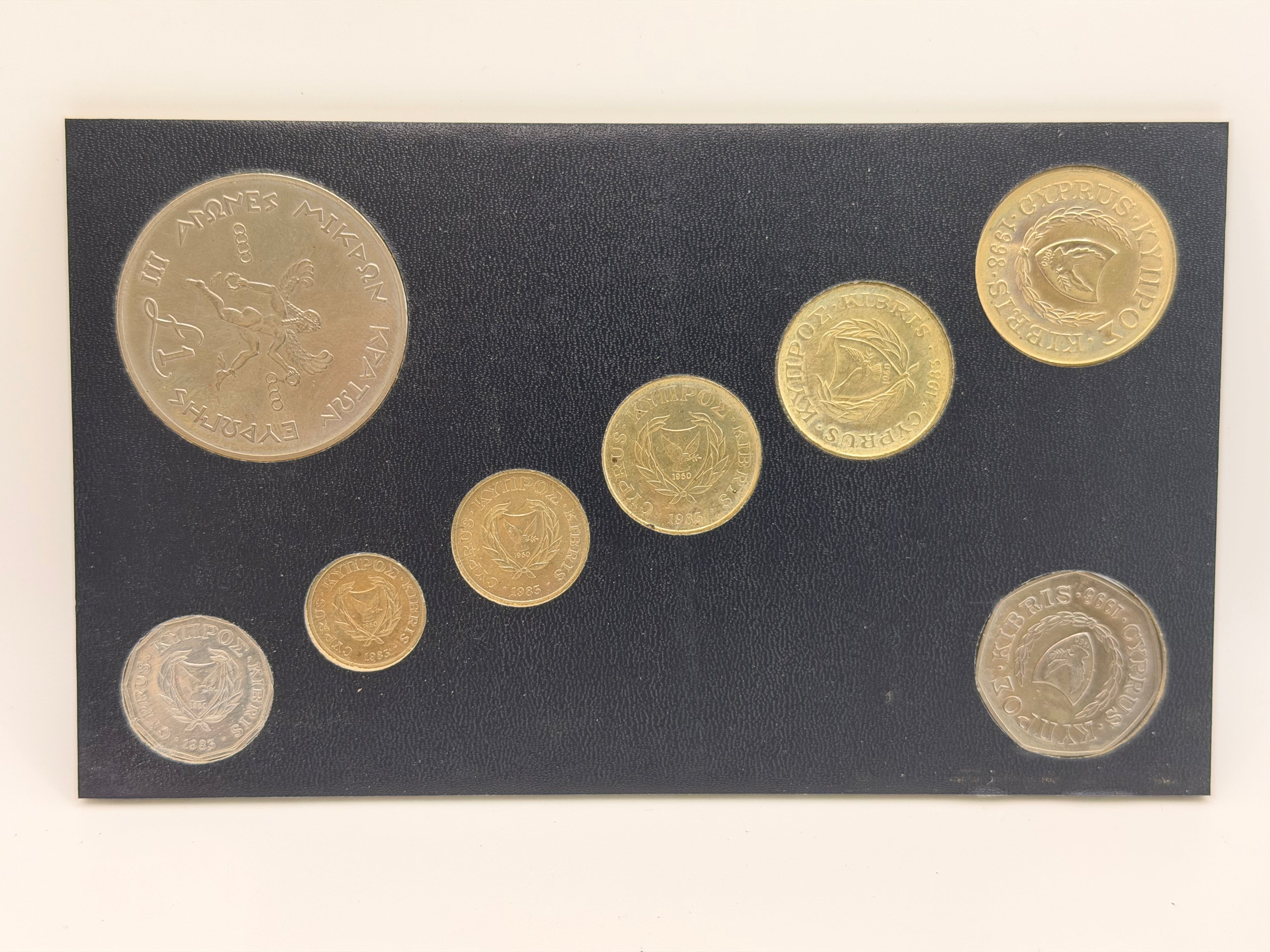 1983 - 1998 - Cyprus Complete Set of UNC Coins