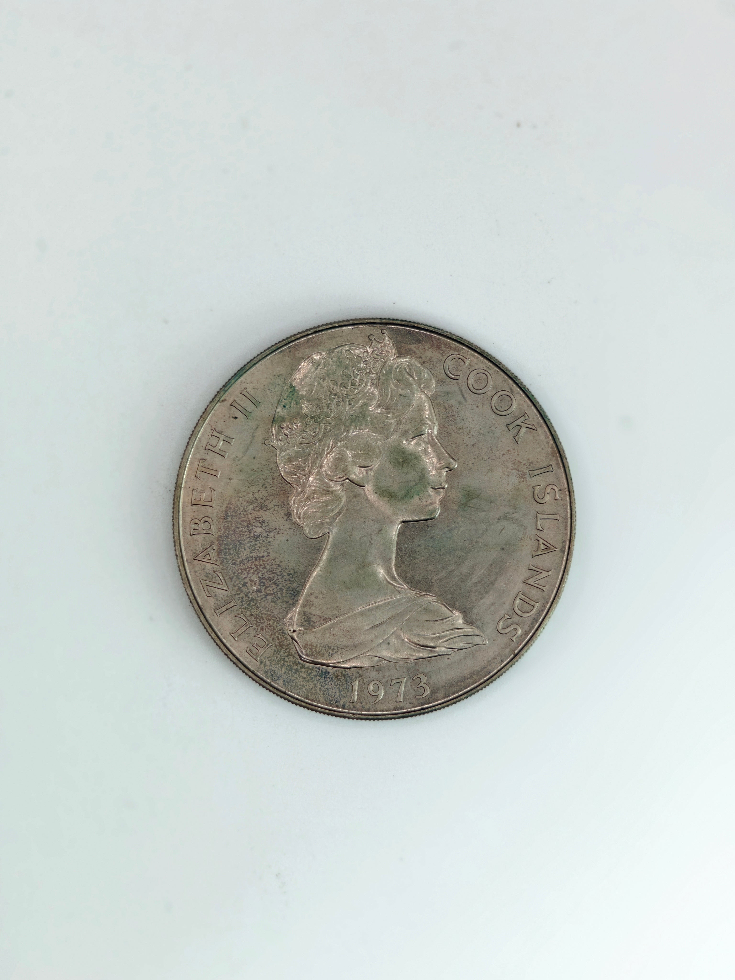 1973年-库克群岛伊丽莎白一美元精制银币