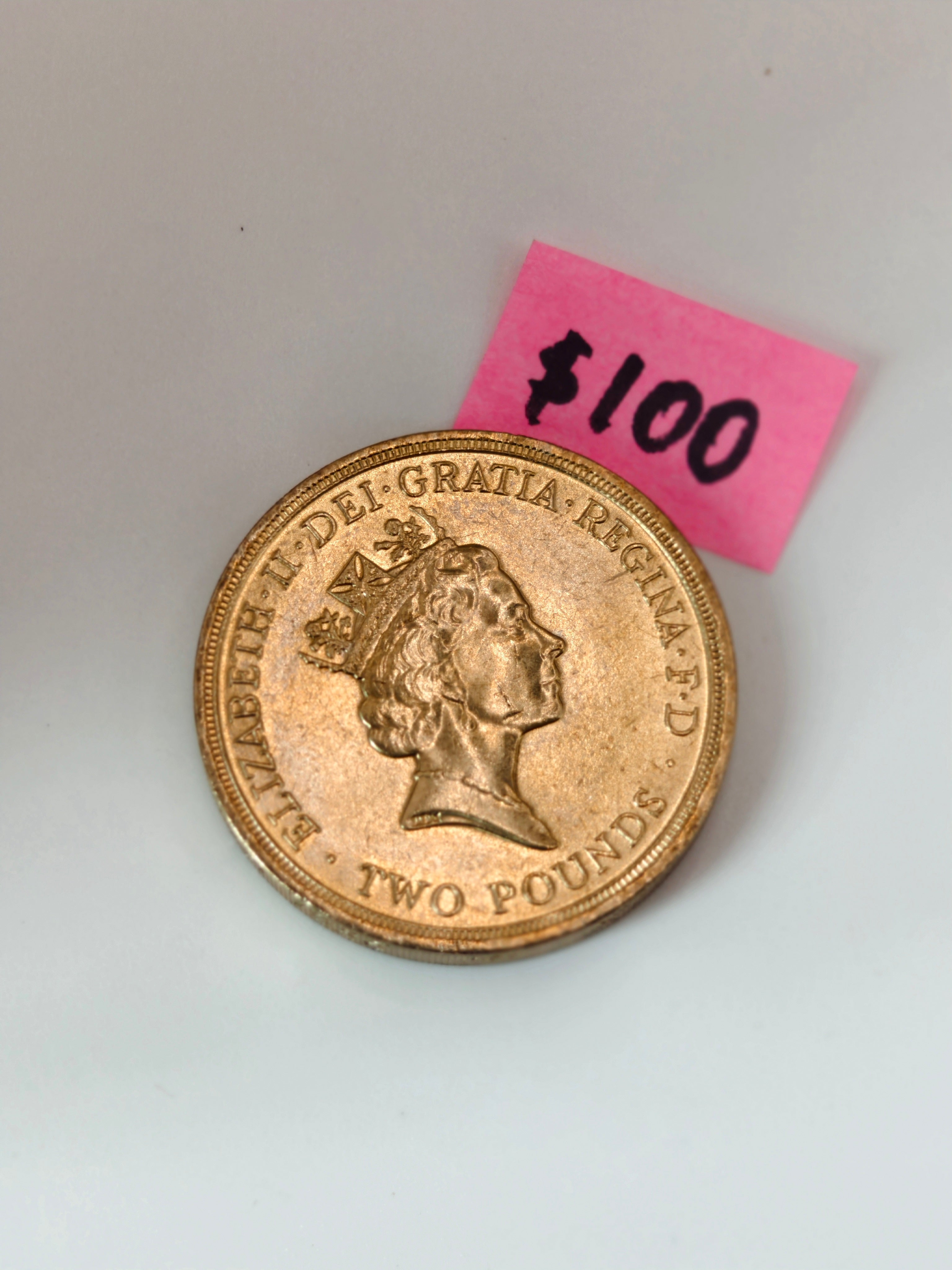 1986年英国2英镑伊丽莎白二世英联邦运动会金质精制币