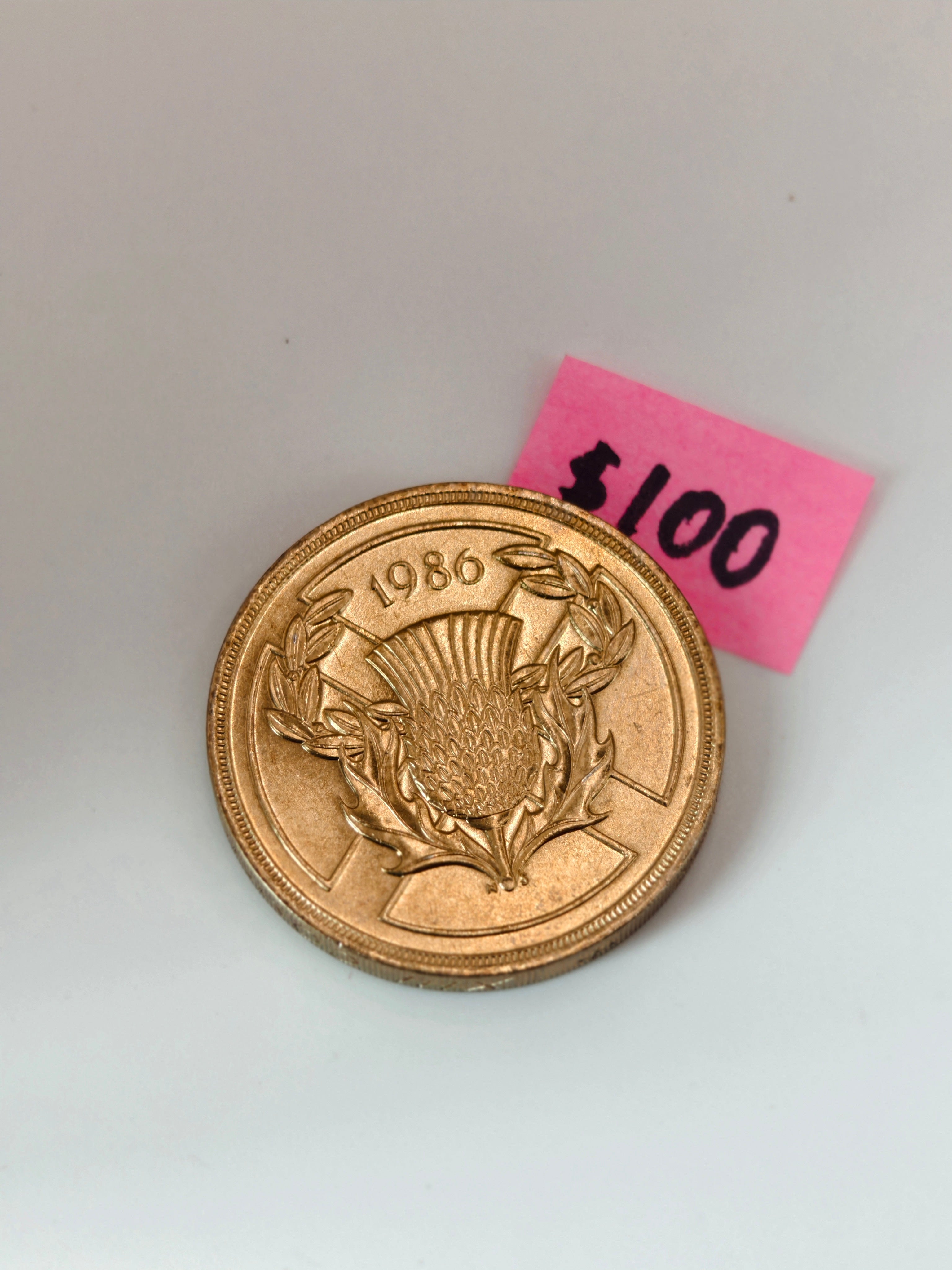 1986年英国2英镑伊丽莎白二世英联邦运动会金质精制币