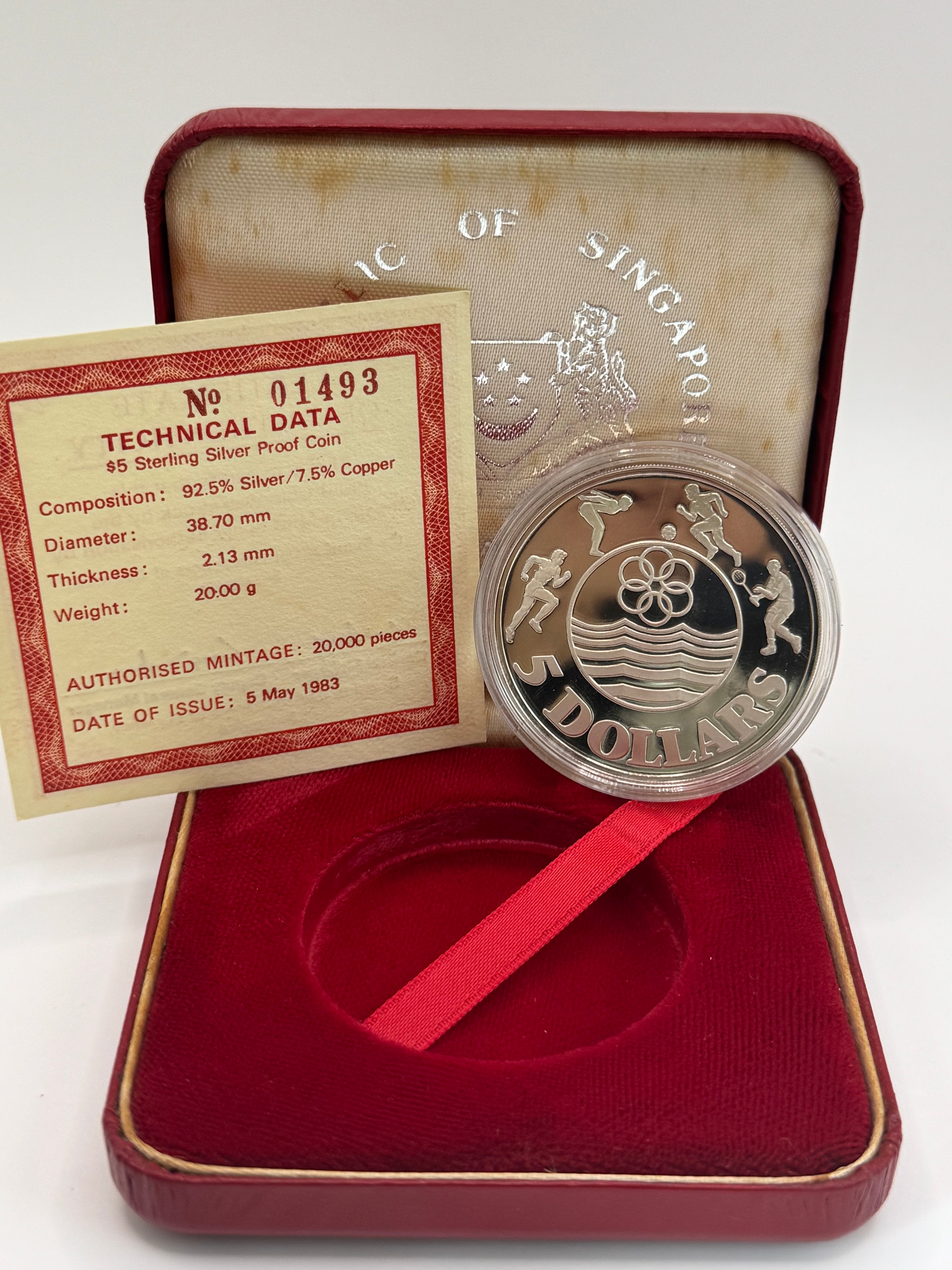 1983年 - 新加坡第十二届东南亚运动会纪念币