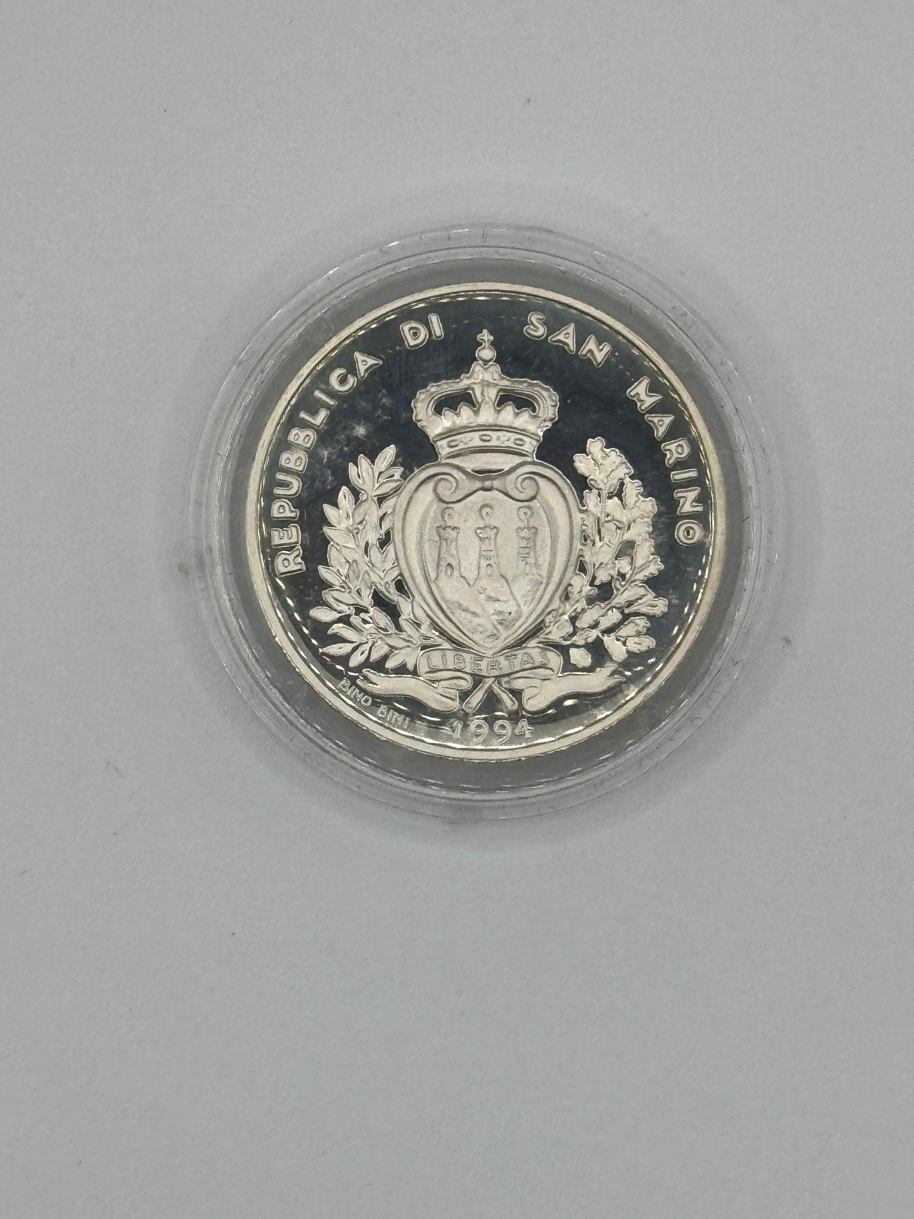 1994年 - 圣马力诺1000里拉银币
