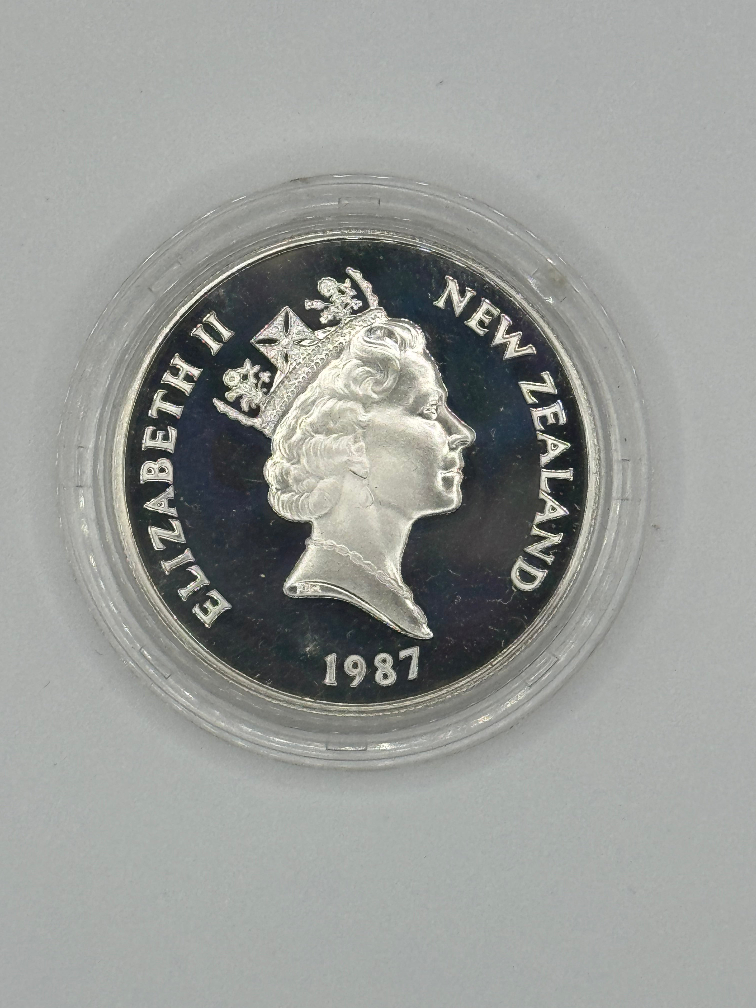 1987年 - 新西兰1元国家公园百年纪念银币