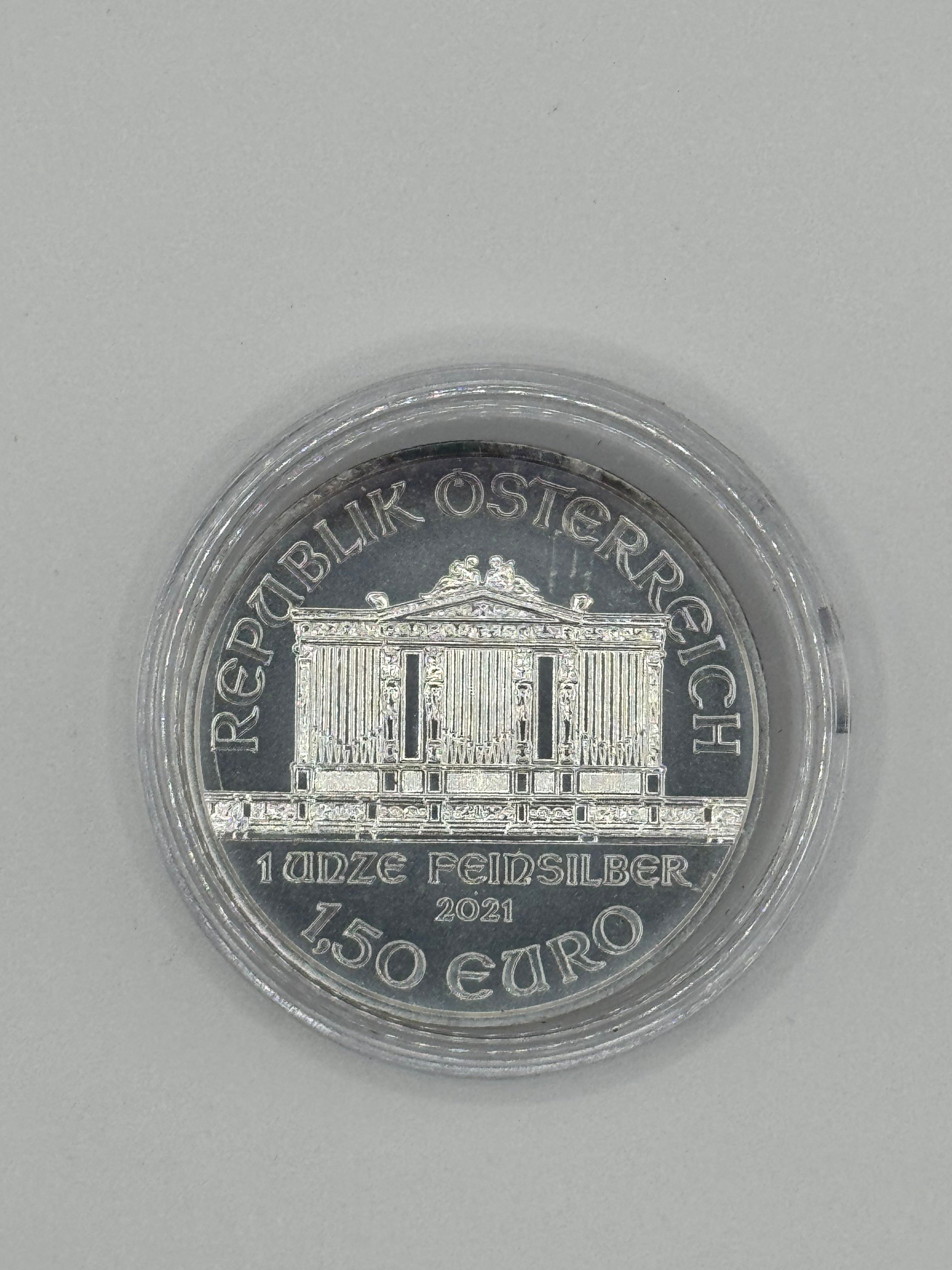 2021年- 奥地利150欧元维也纳爱乐乐团银币– Jade Dynasty Gallery