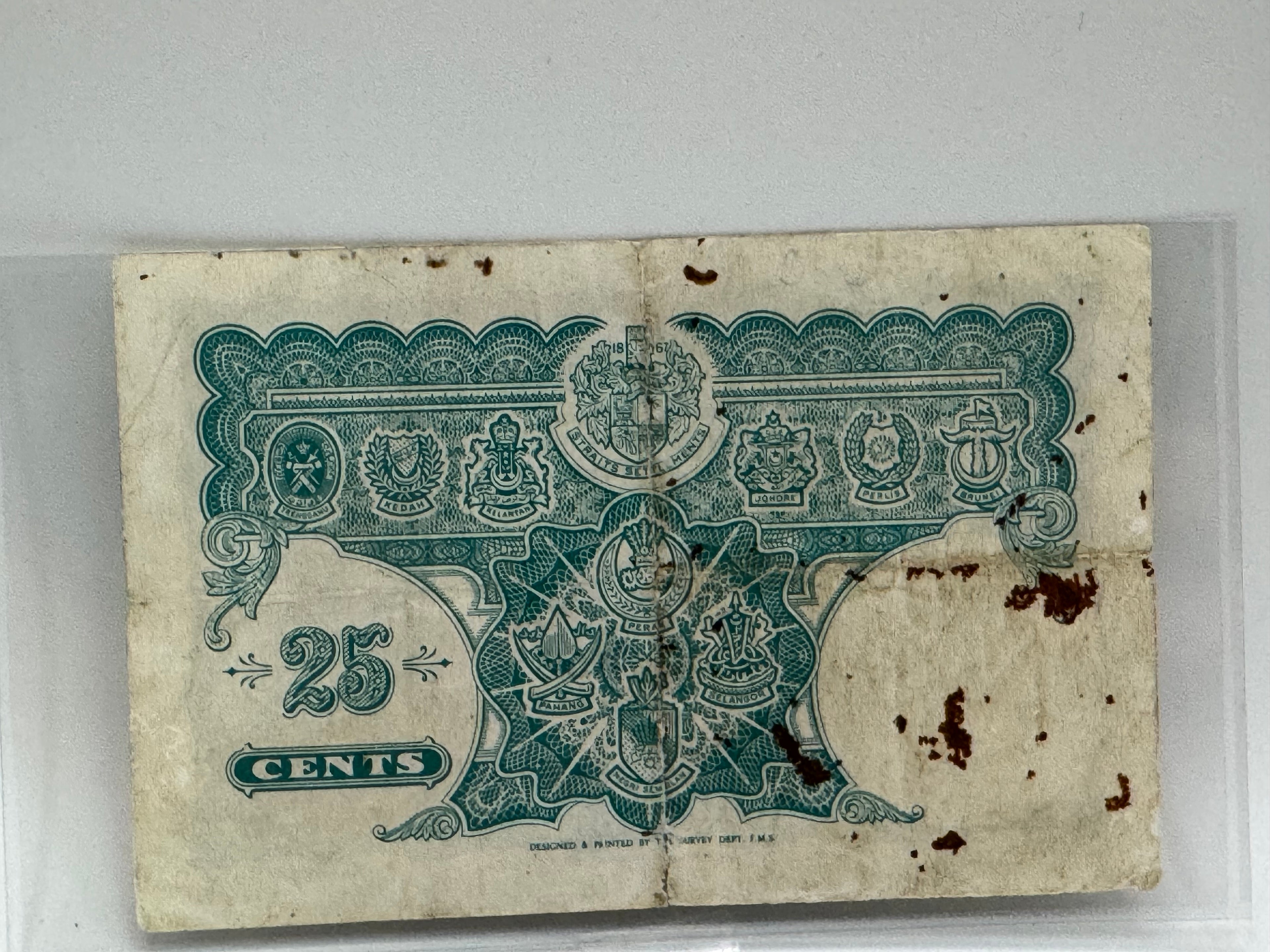 Malaya 25c Bank Note
