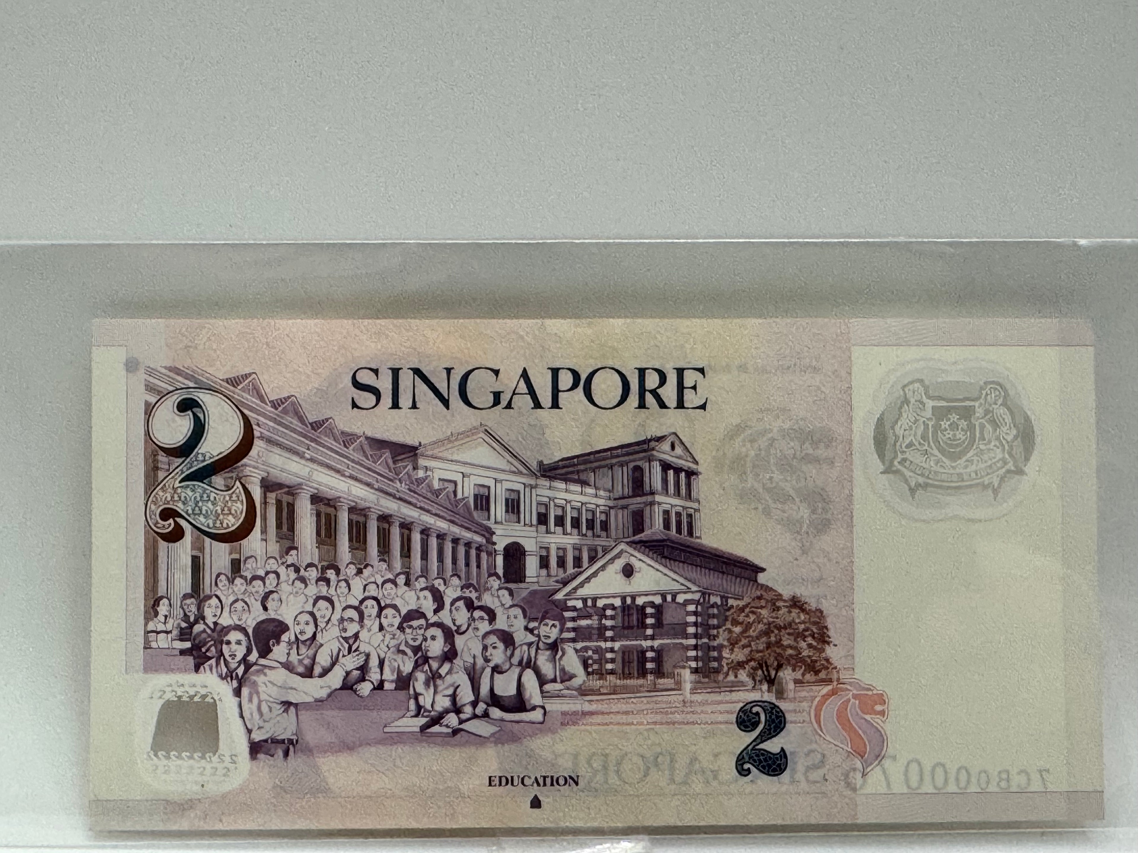 Singapore $2 Bank Note