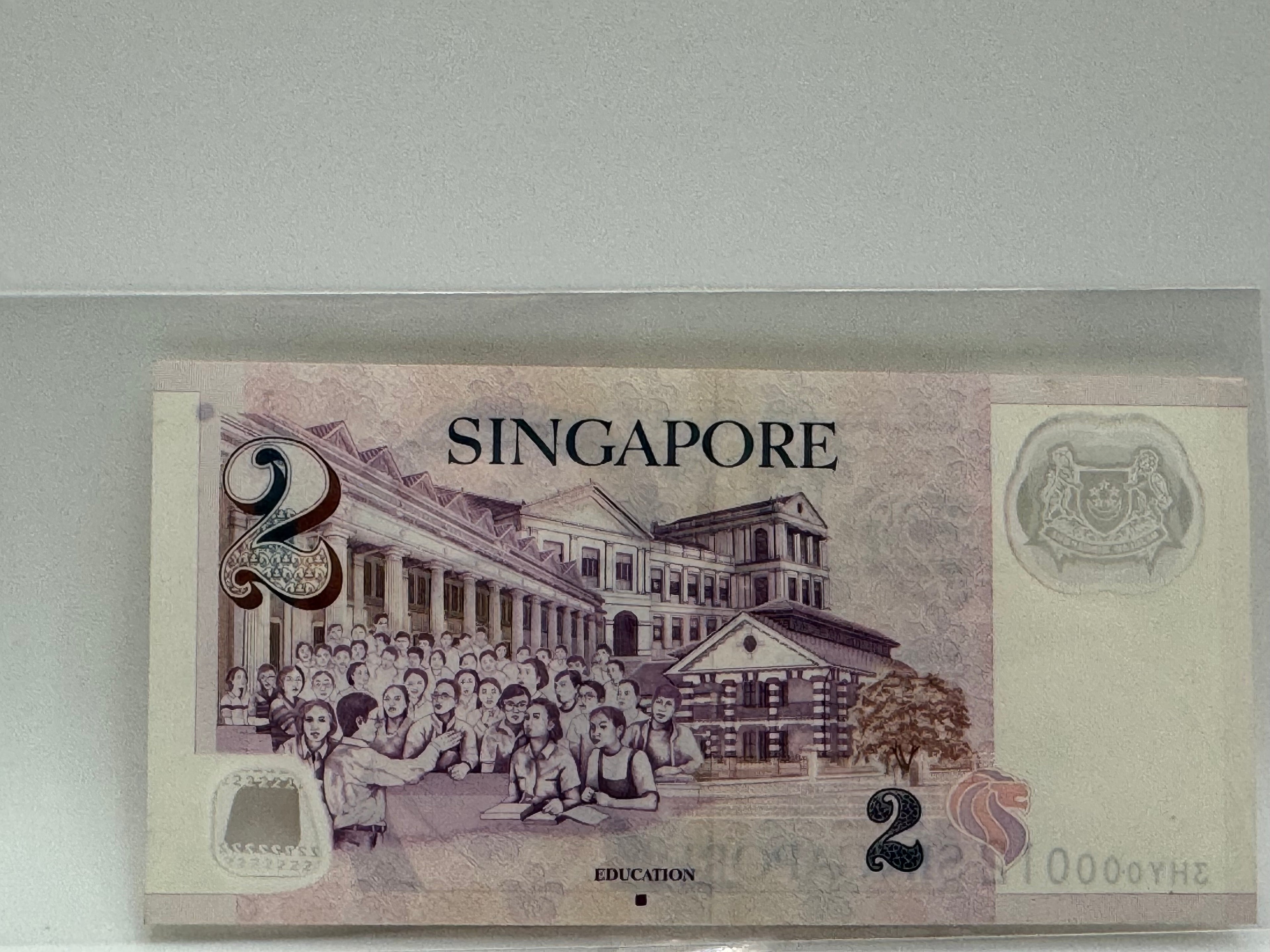 Singapore $2 Bank Note