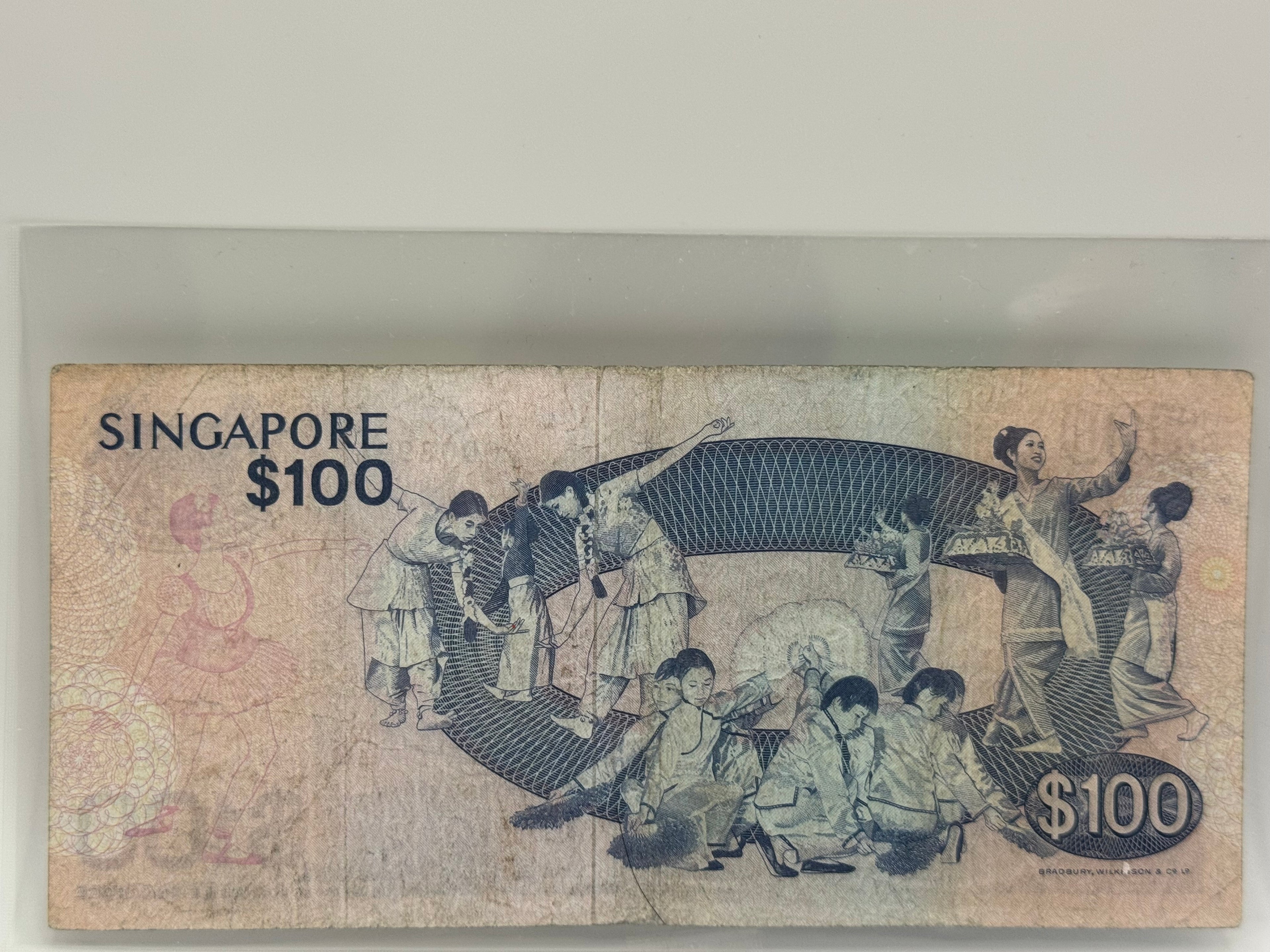 Singapore $100 Bank Note (Bird)