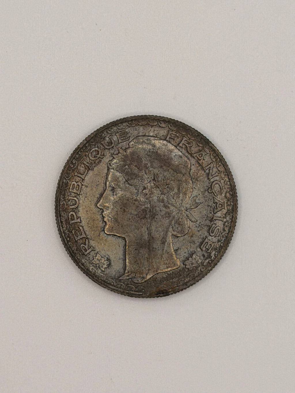 1931 French Indochina 1 Piastre Silver Coin