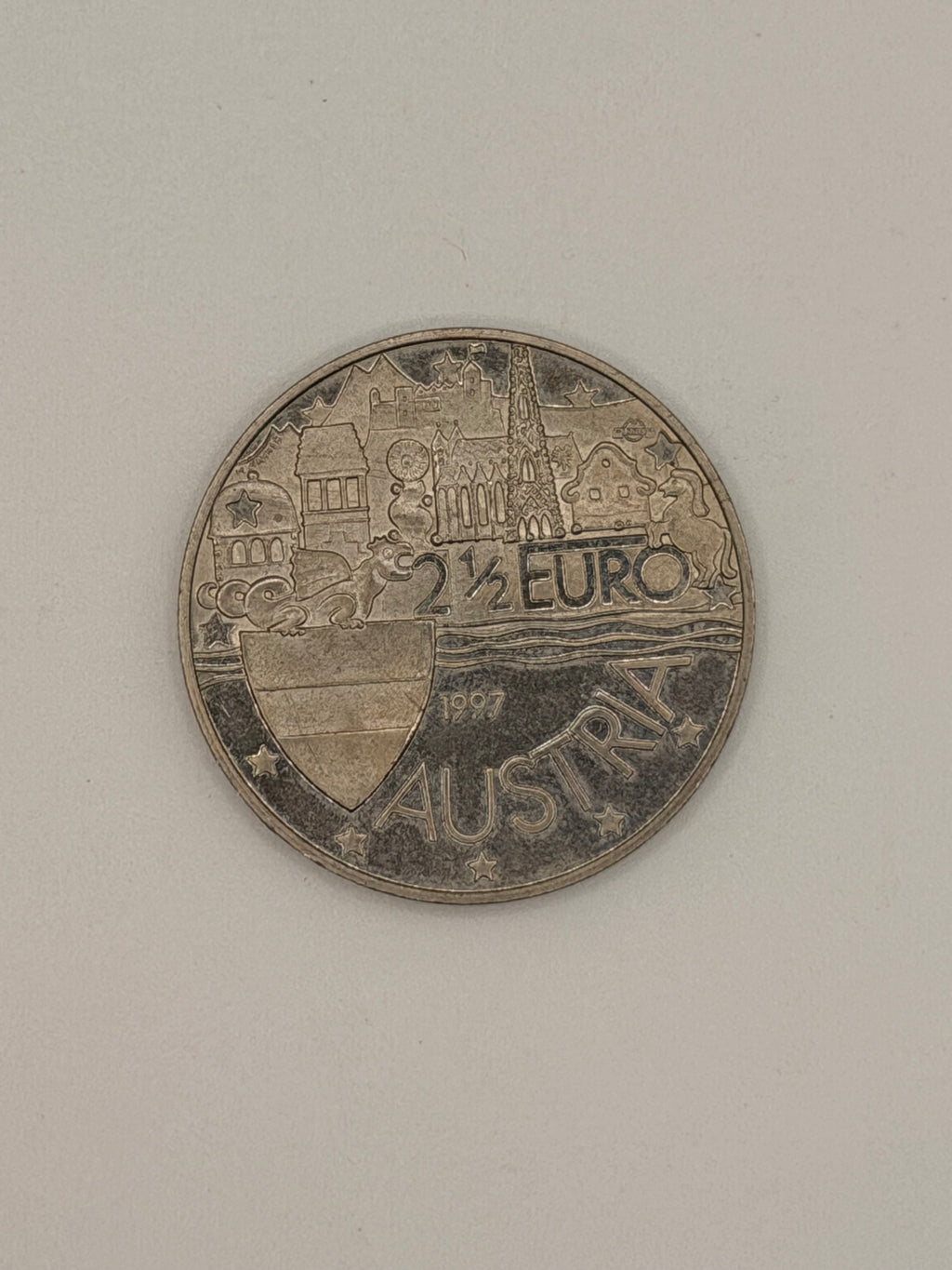 1997 Austria 2½ Euro Cupro-Nickel Coin