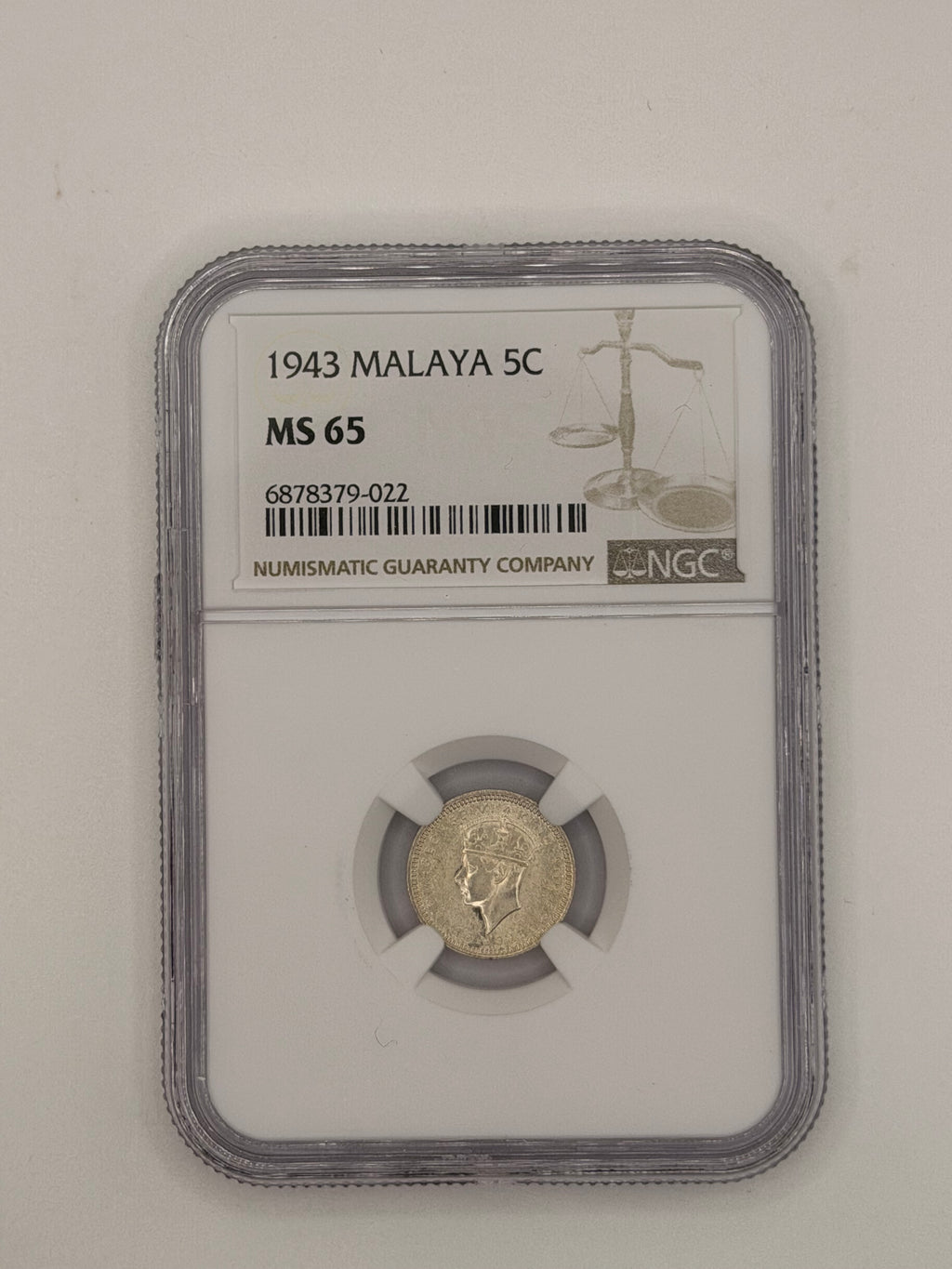1943 - Malaya 5C MS65