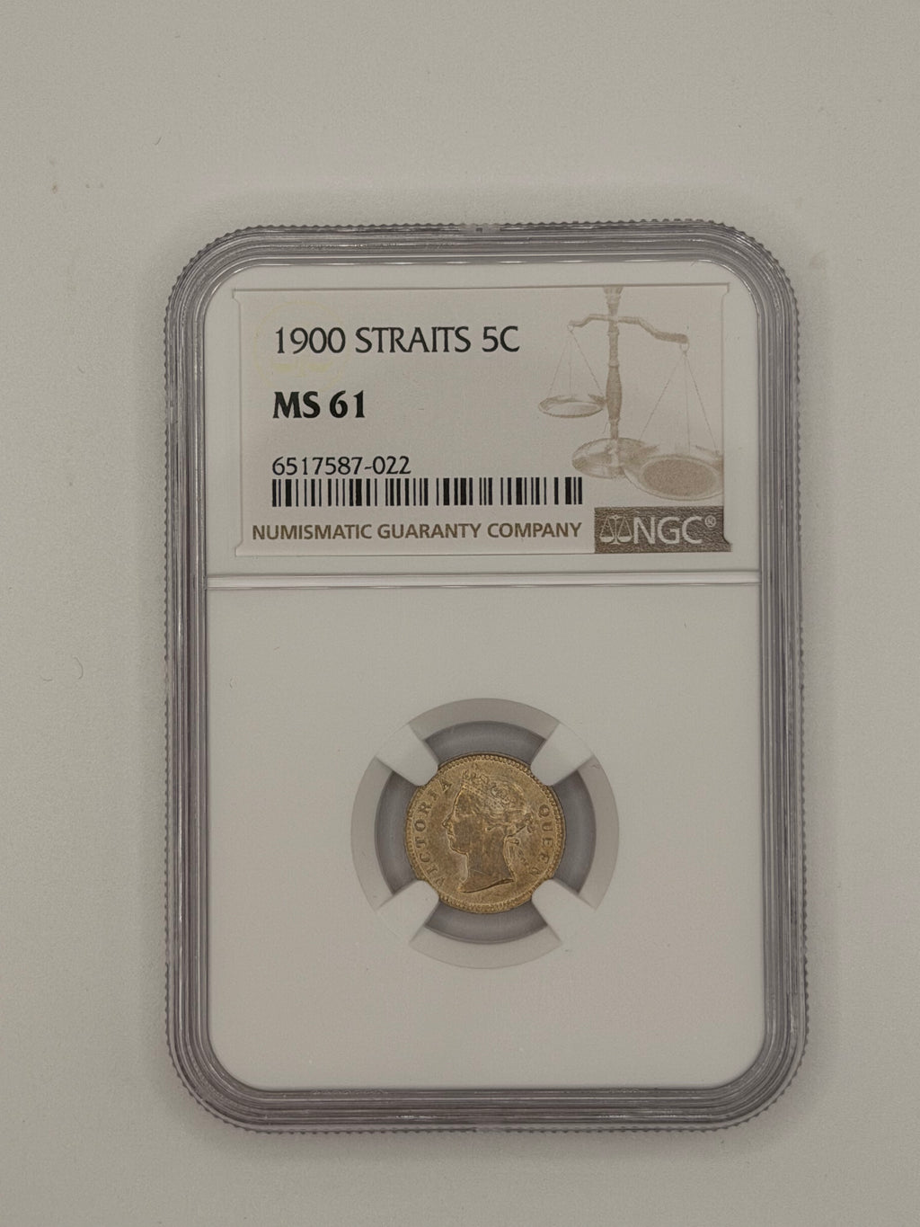 1900 - Straits 5C MS61