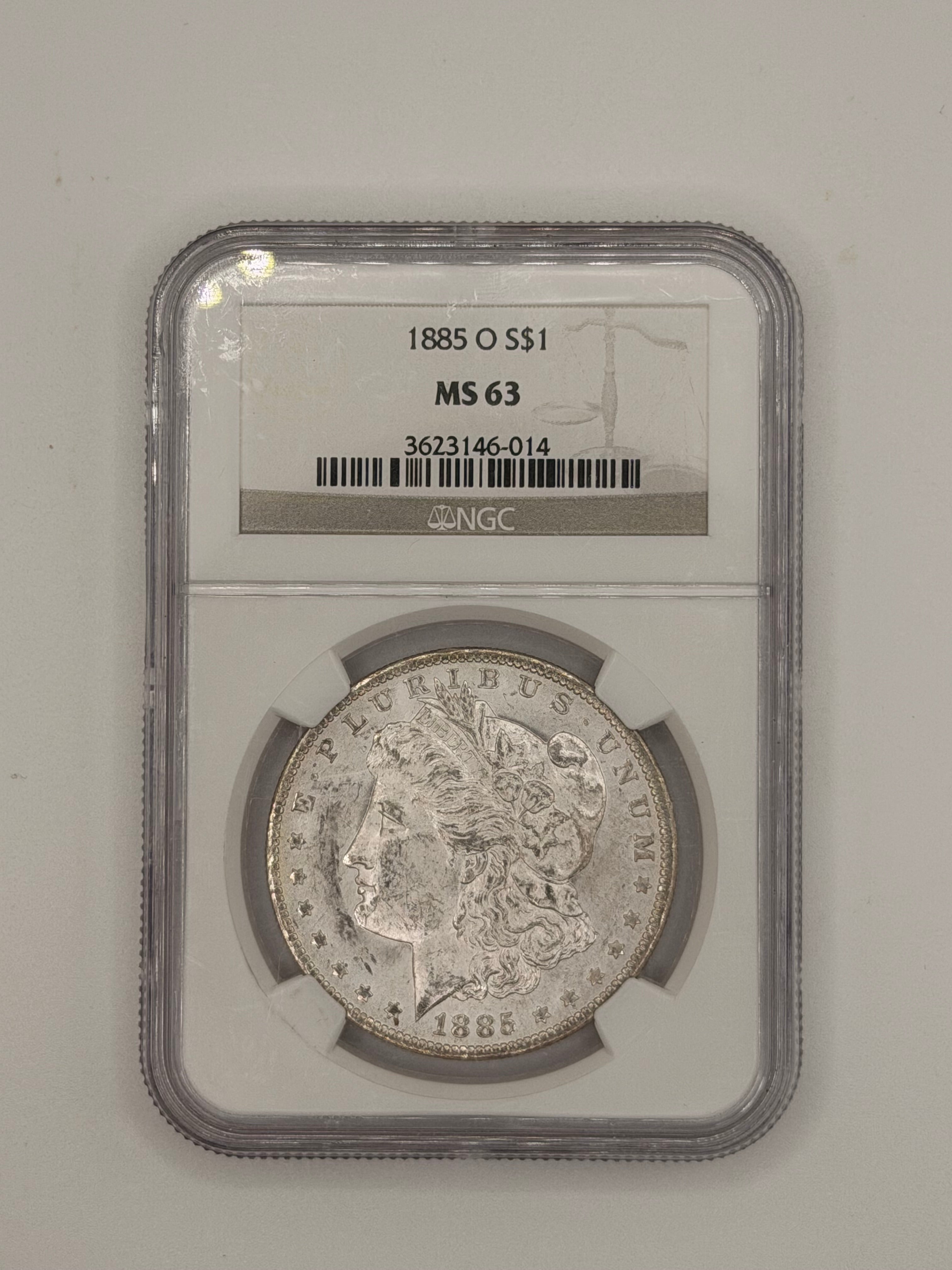 1885 - USA $1 MS 63