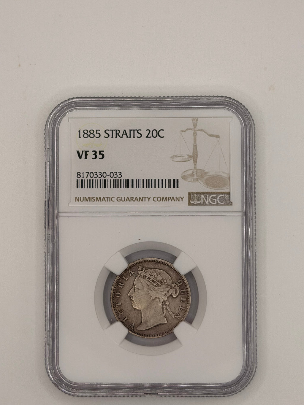 1885年 - 海峡 20c VF35