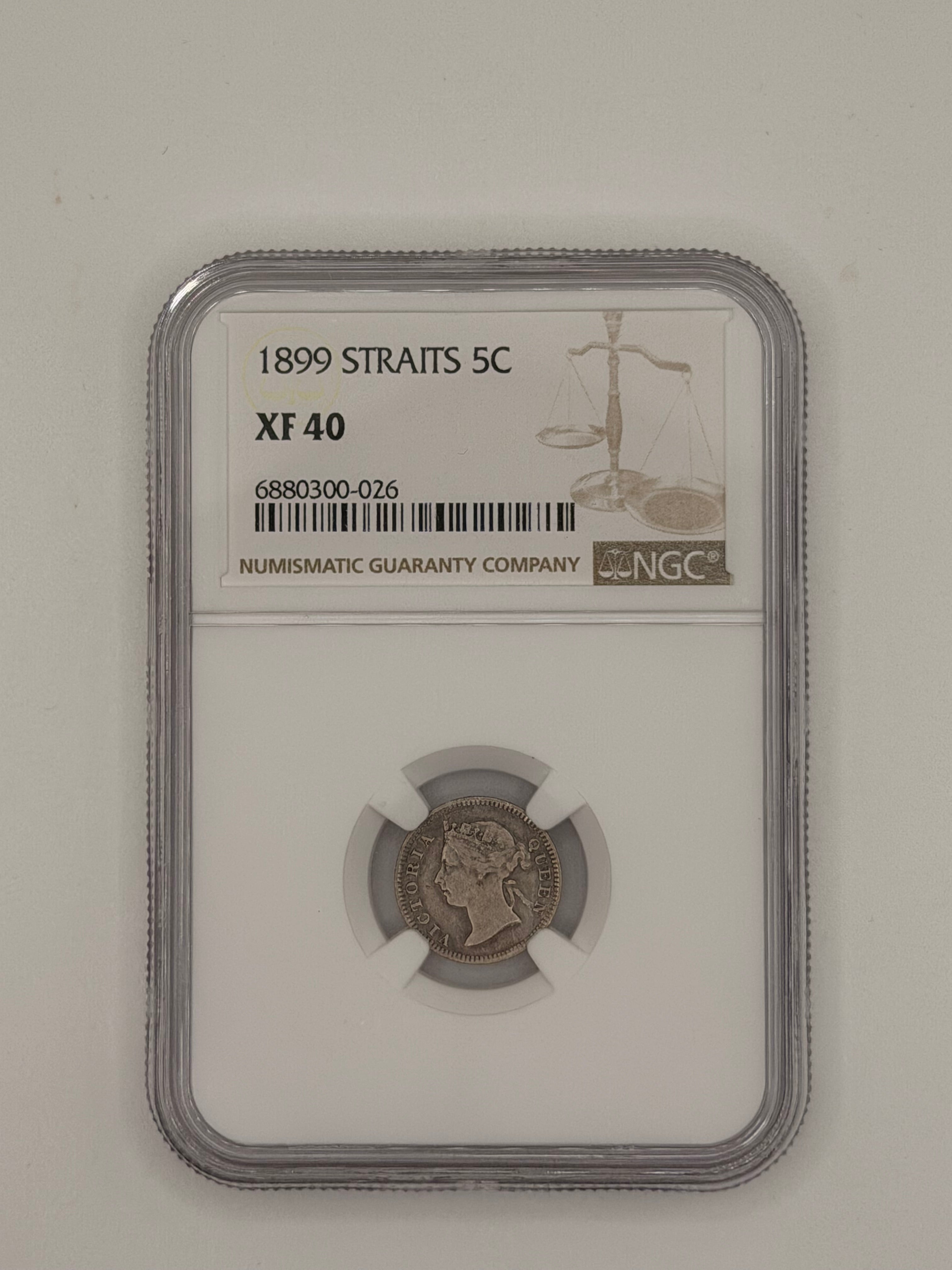 1899 - Straits 5C XF40