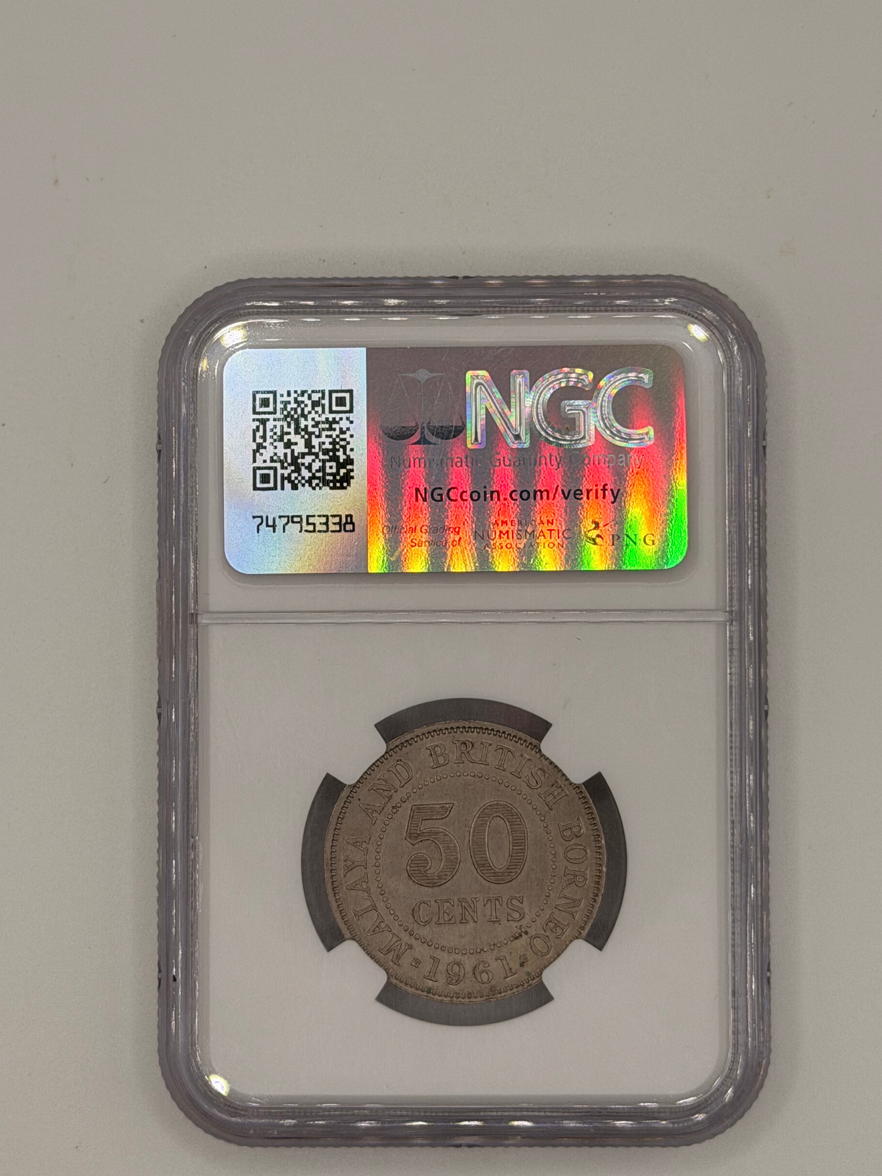1961 - Malaya 50C MS63