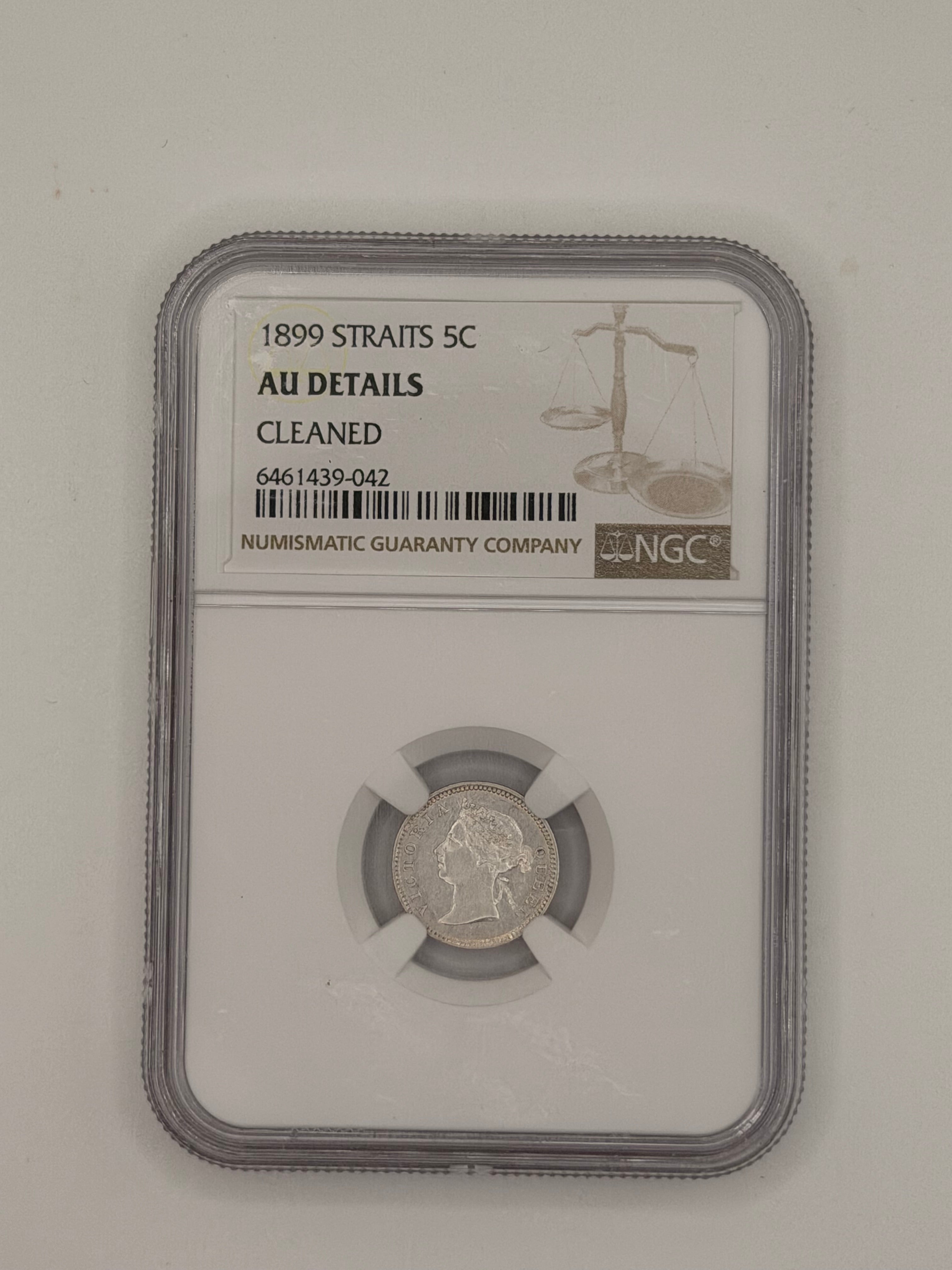 1899 - Straits 5C AU Details Cleaned