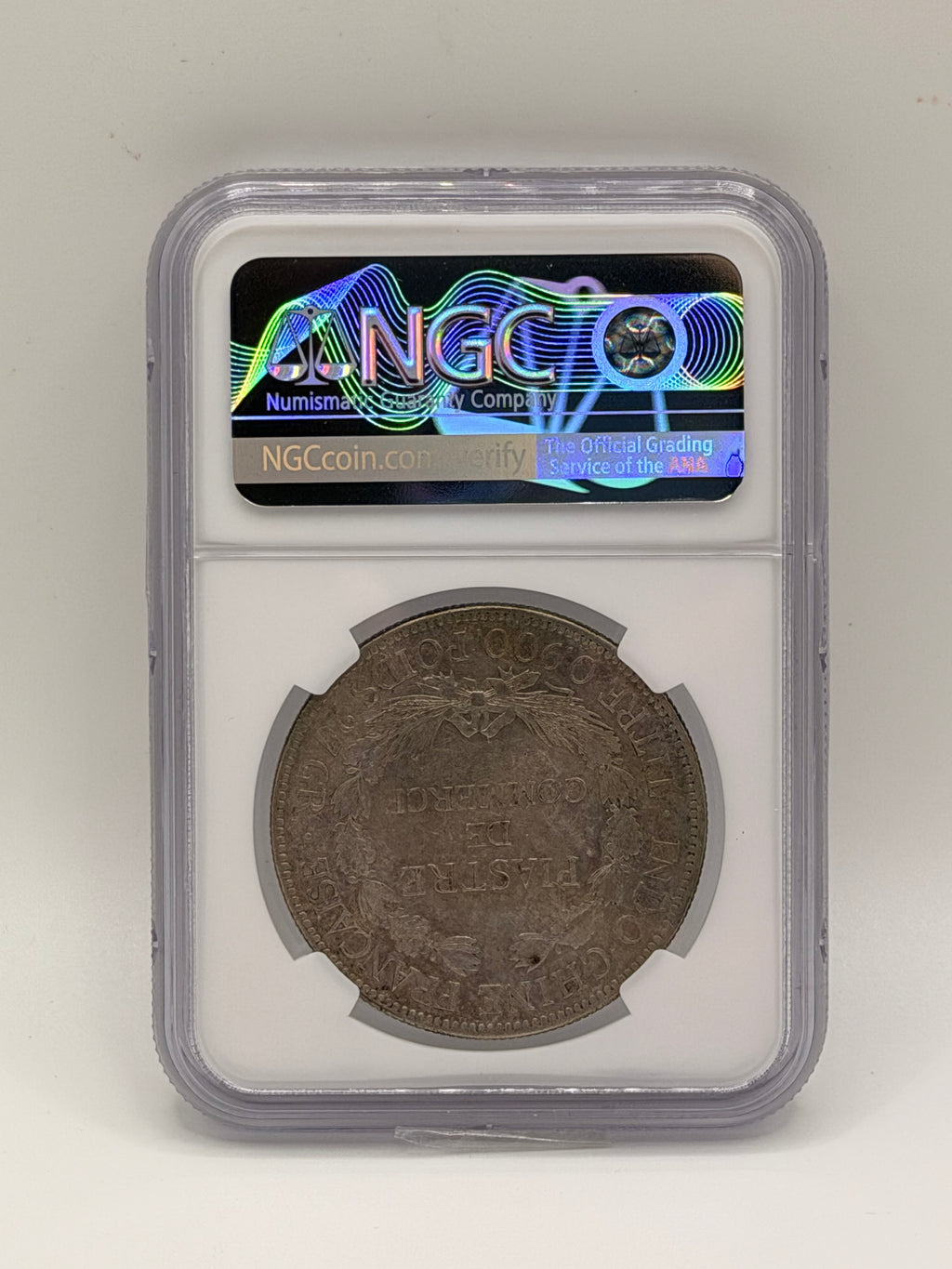 1922 China 1P XF40 Republic Era Large Silver Coin Reverse
