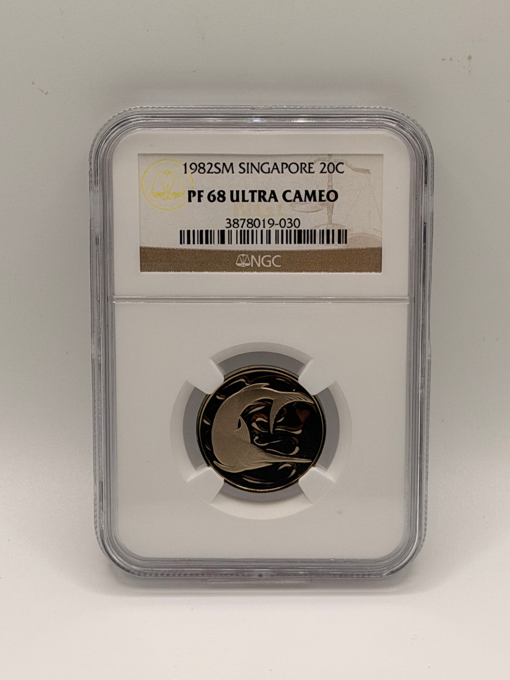 1982SM 新加坡 2角 PF68 Ultra Cameo