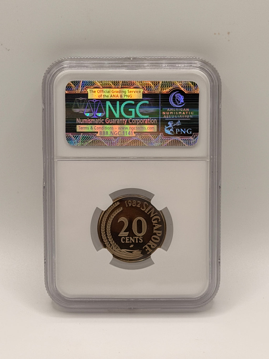 1982SM 新加坡 2角 PF68 Ultra Cameo