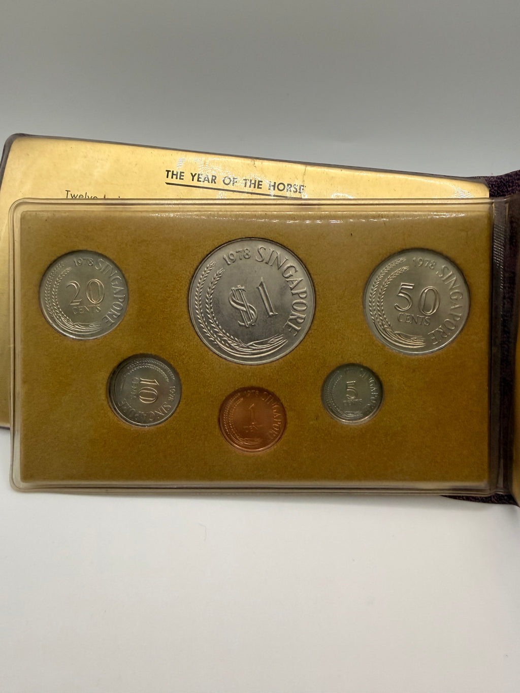 1978 Singapore Uncirculated Coin Set UNC (Year of the Horse)