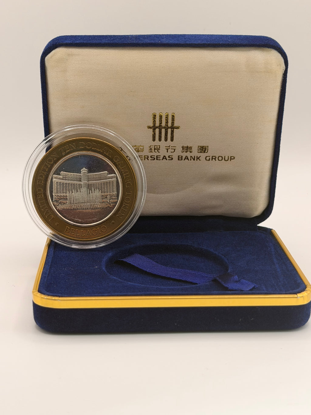 2000 US $10 Dollar Limited Edition Gaming Token Bellagio Las Vegas Silver Coin