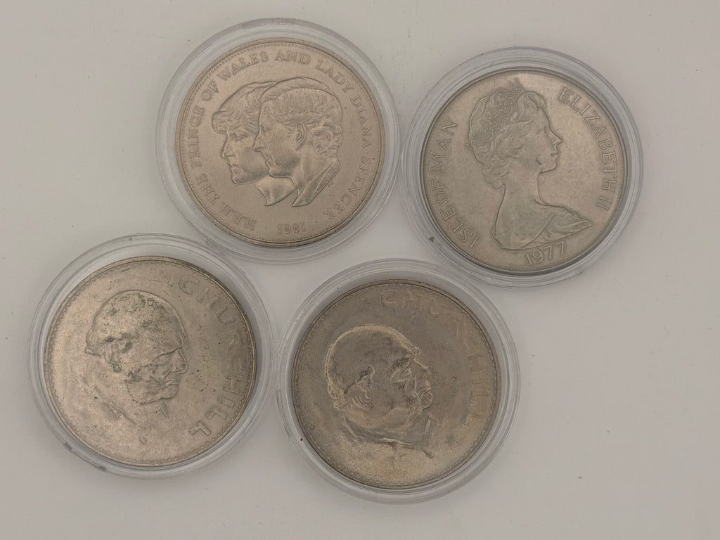 [Set of 4] 1965 - 1981 UK Elizabeth II Cupro-Nickel Coins