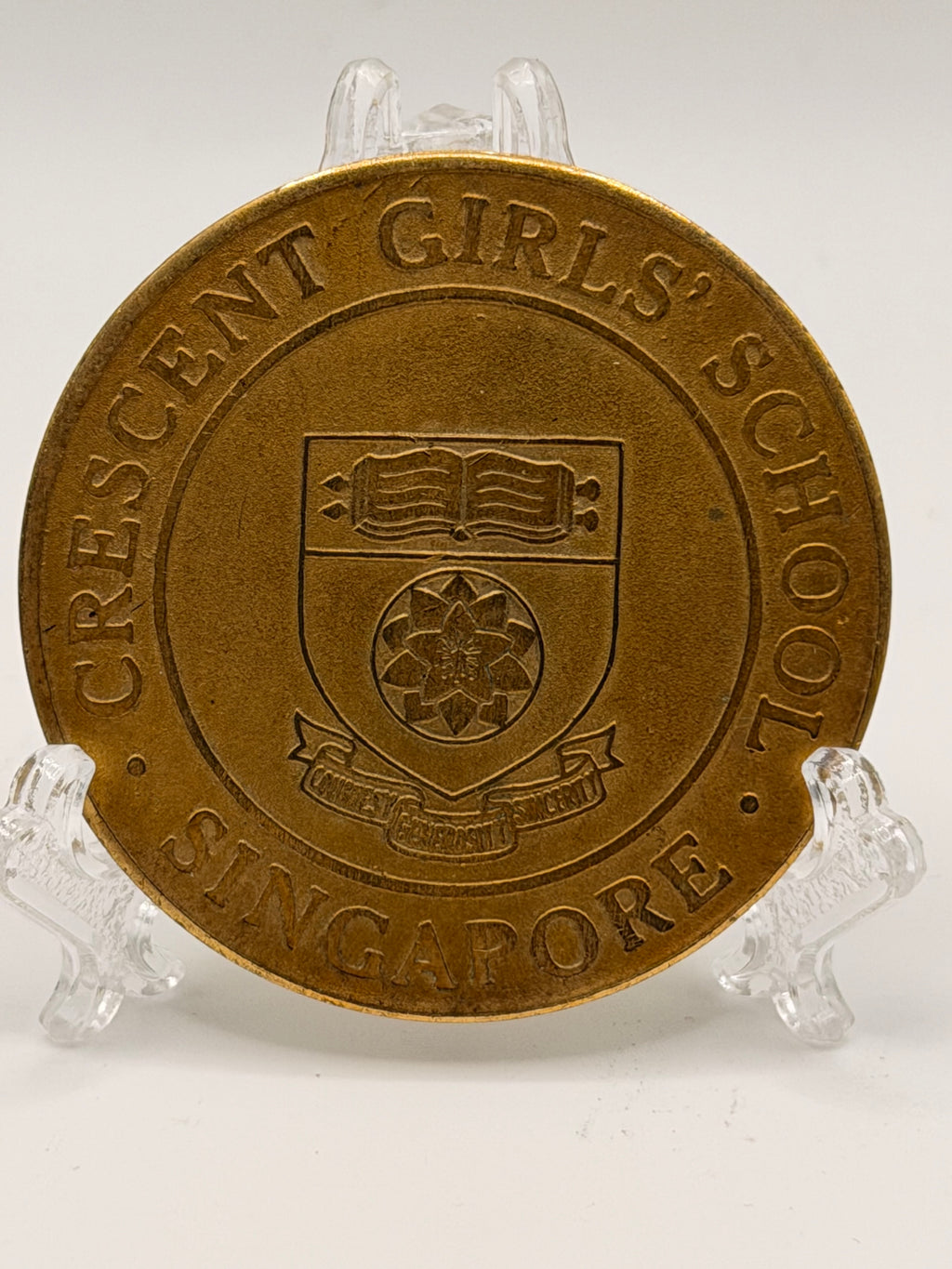 1963 Singapore Crescent Girls Inter-House Netball Medallion
