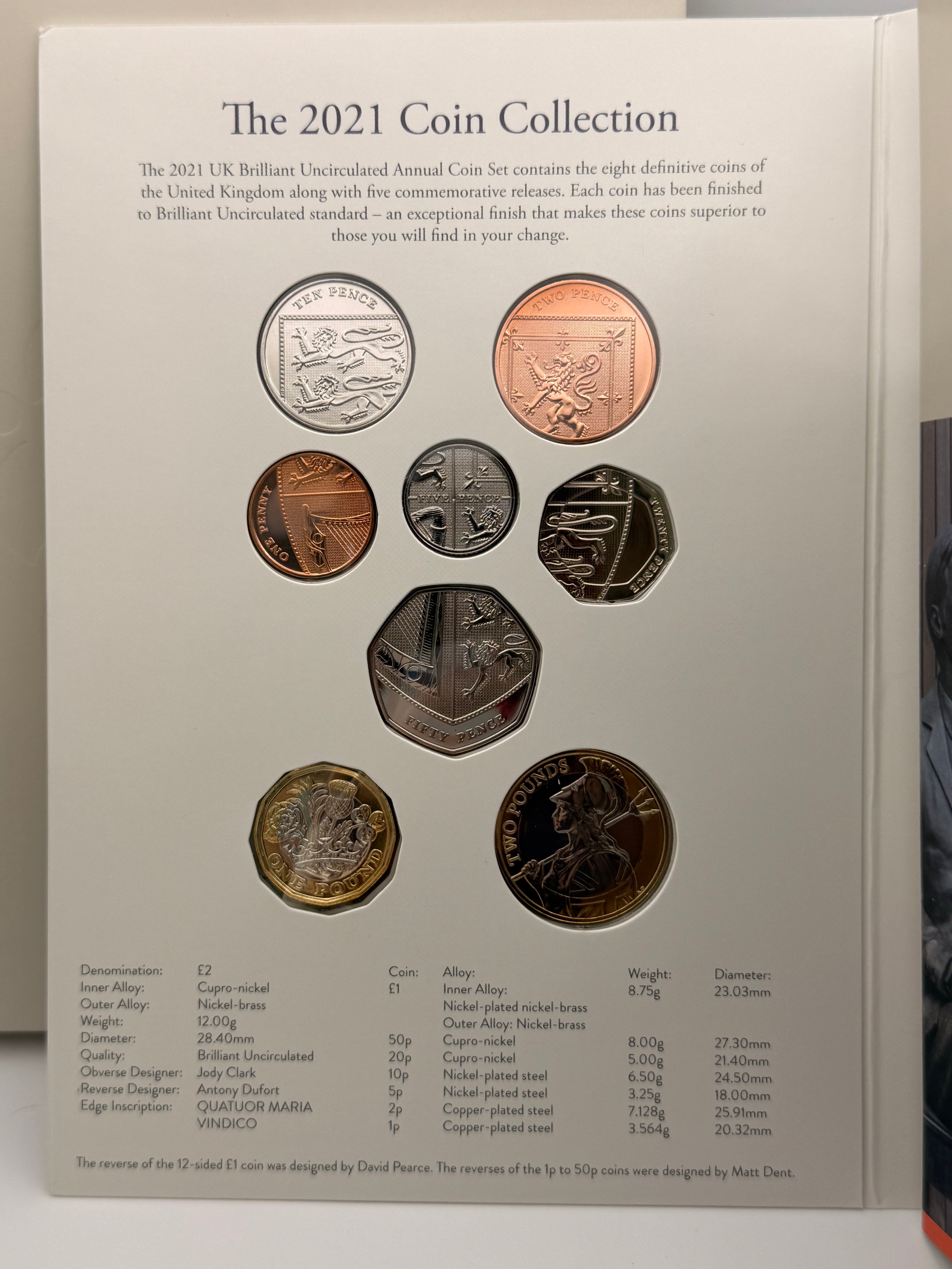 2021 UK Brilliant Uncirculated Annual Coin Set