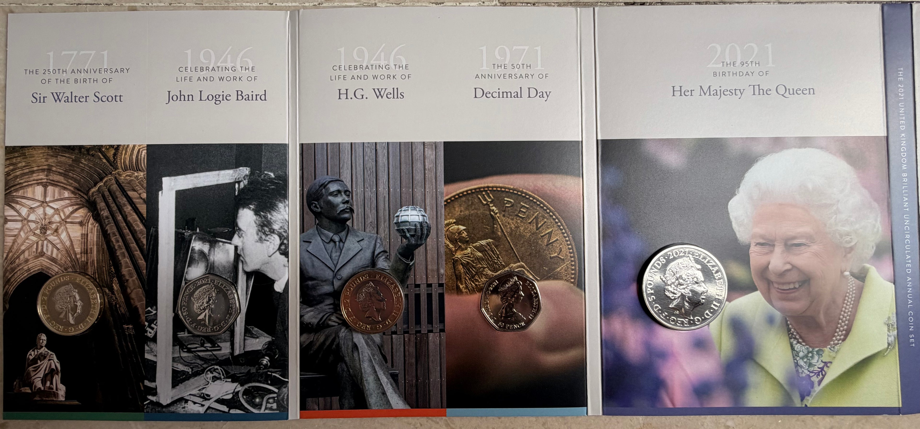 2021 UK Brilliant Uncirculated Annual Coin Set