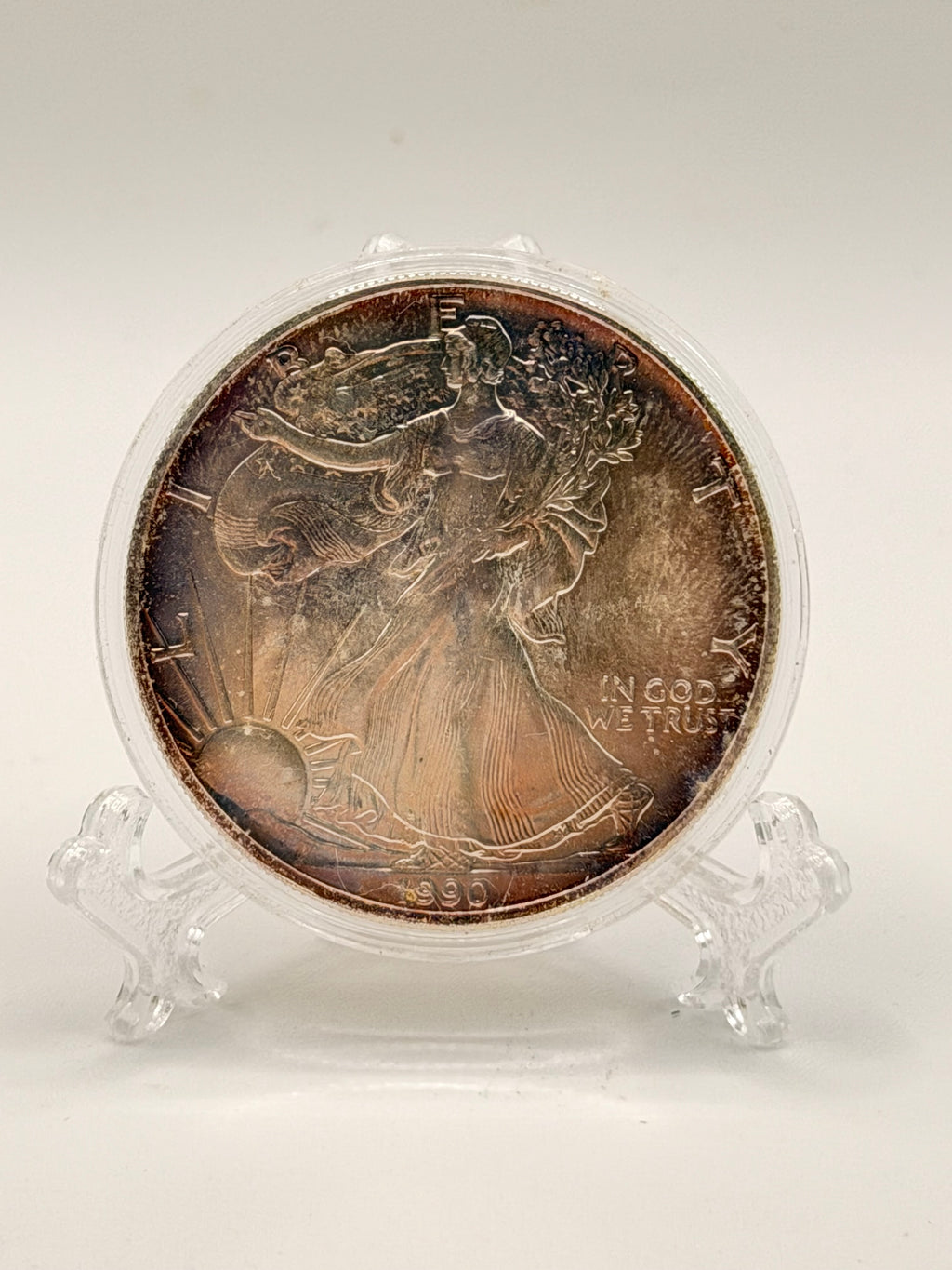 1990 US Silver Eagle Liberty 1 Oz Silver $1 Coin