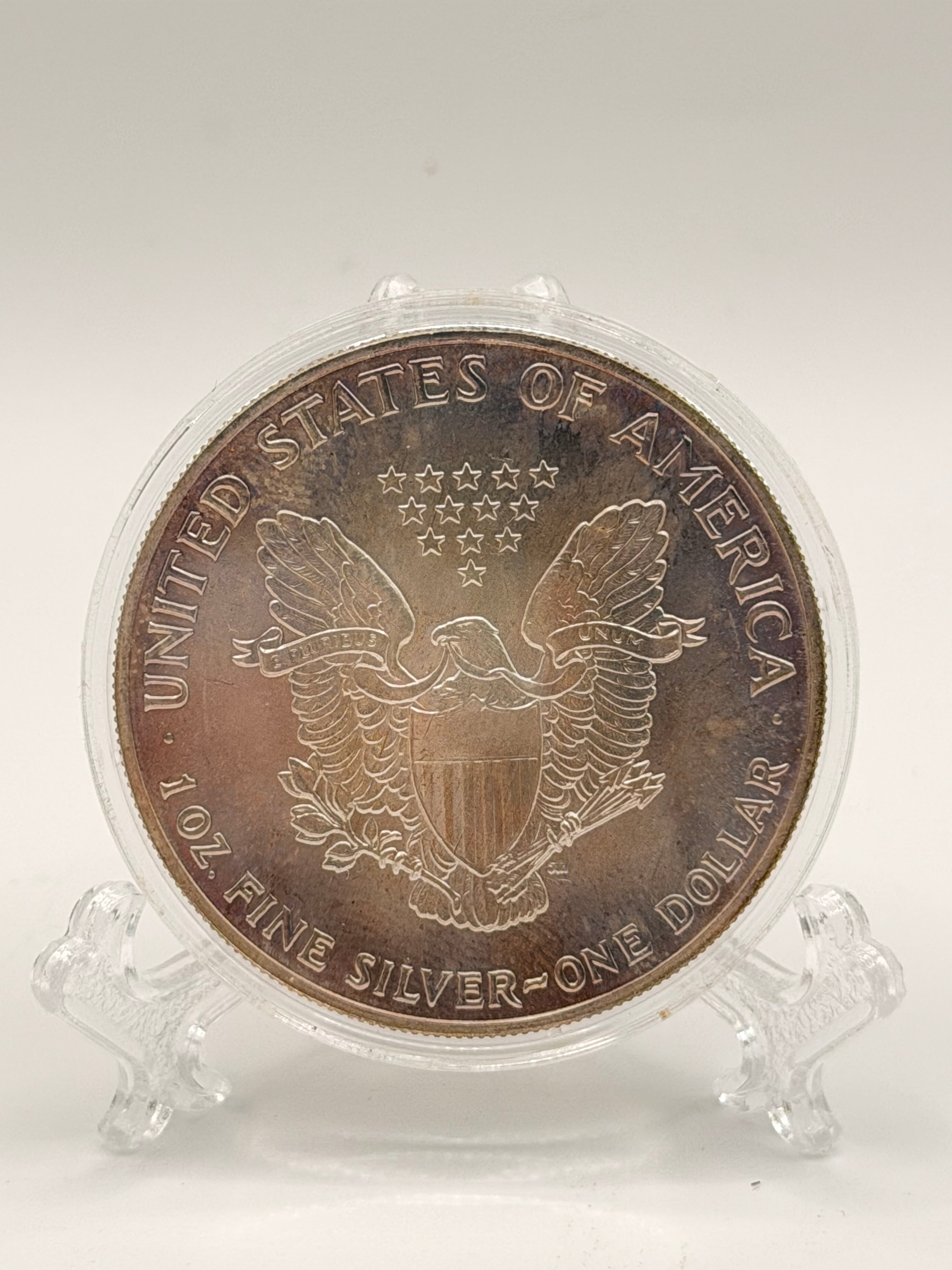 1990 US Silver Eagle Liberty 1 Oz Silver $1 Coin