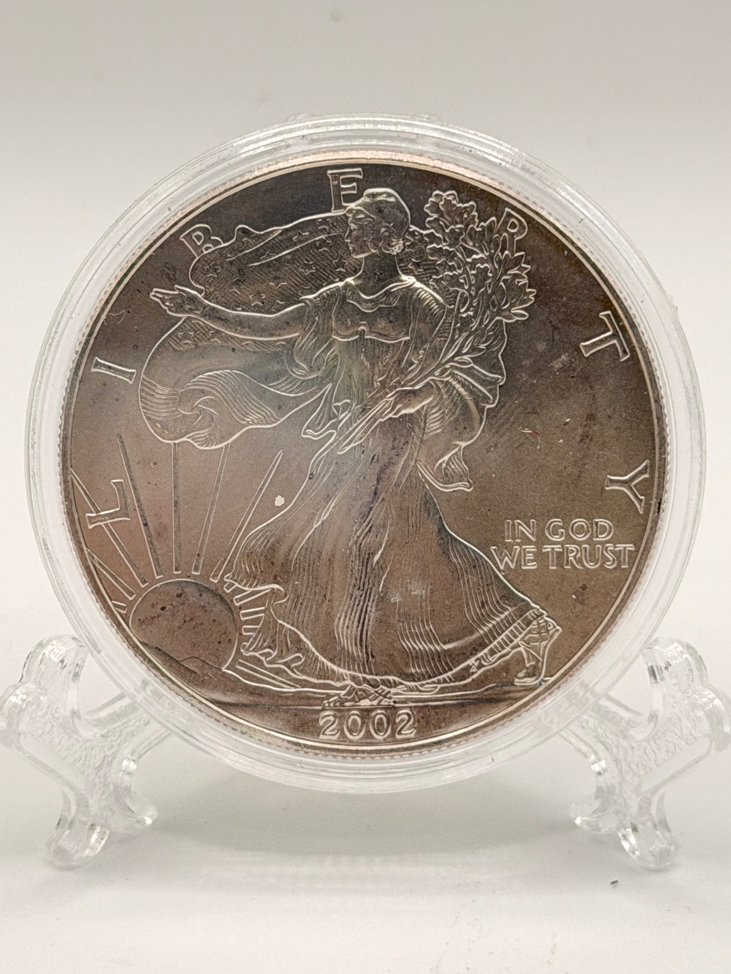 2002 US Silver Eagle Liberty 1 Oz Silver $1 Coin – UNC