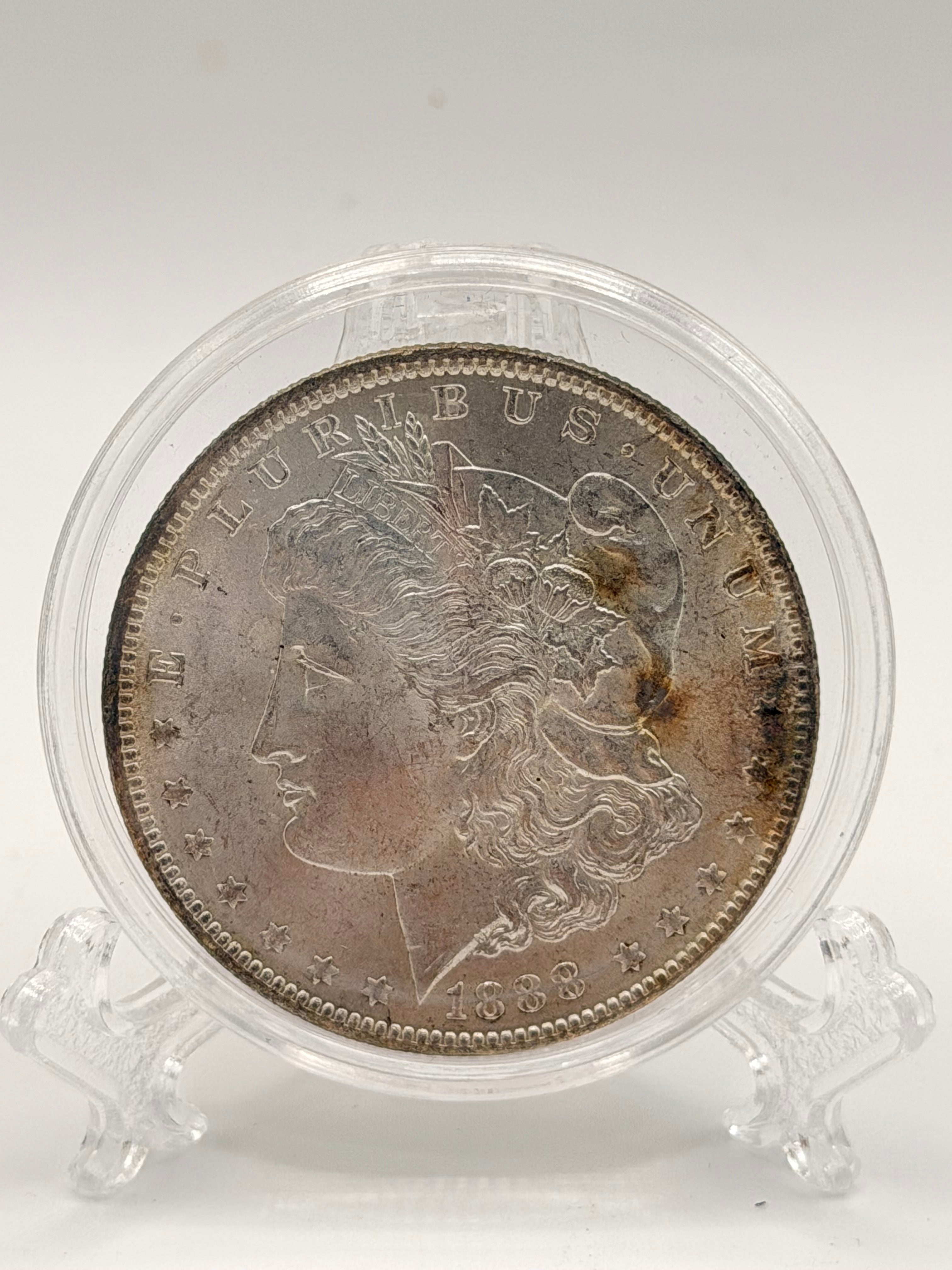 1888 US $1 Morgan Dollar Silver Coin