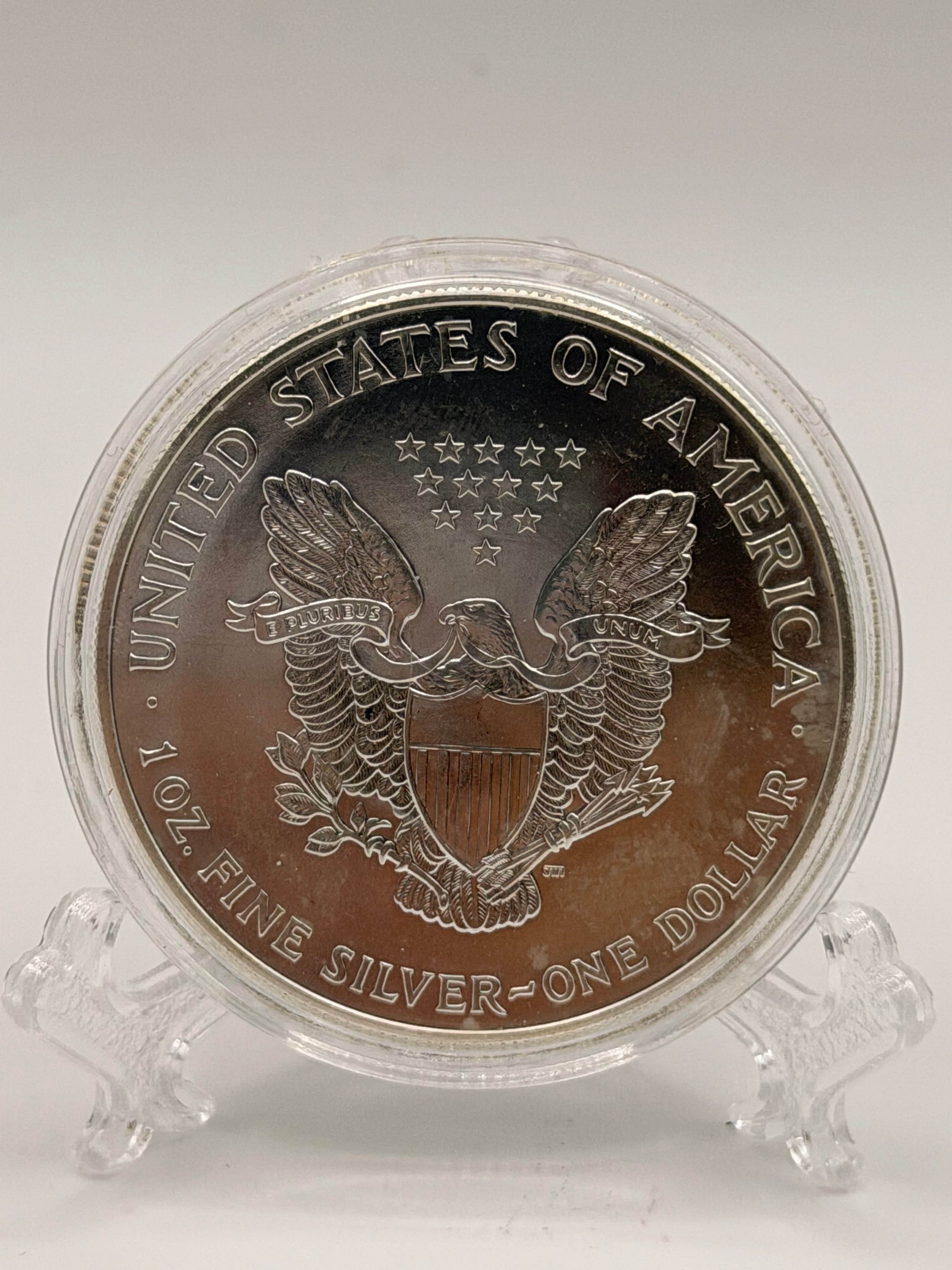 1999 US Liberty Colorized American Eagle Silver $1 Coin – UNC