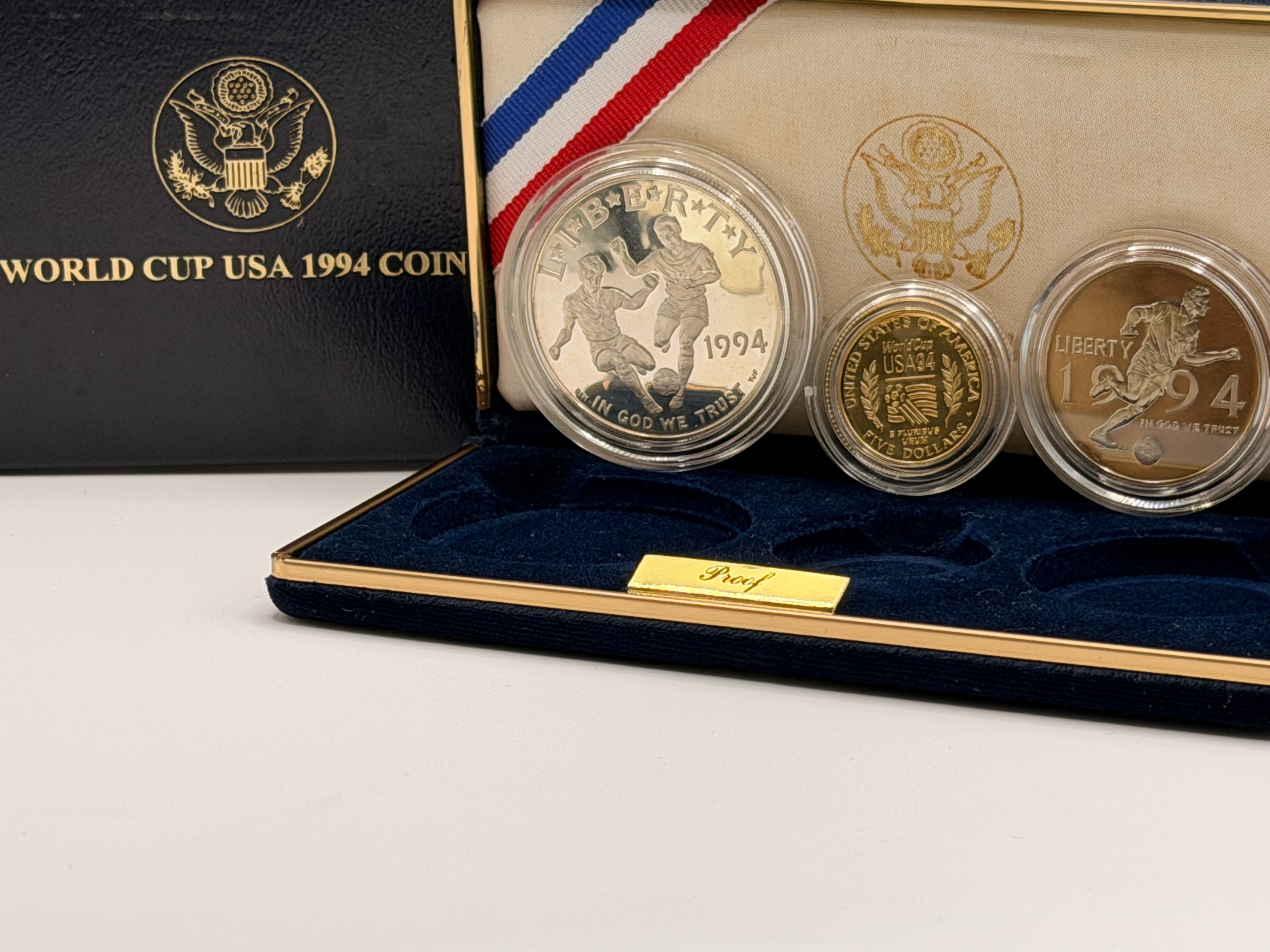 1994 US World Cup Commemorative 3-Coin Proof Set