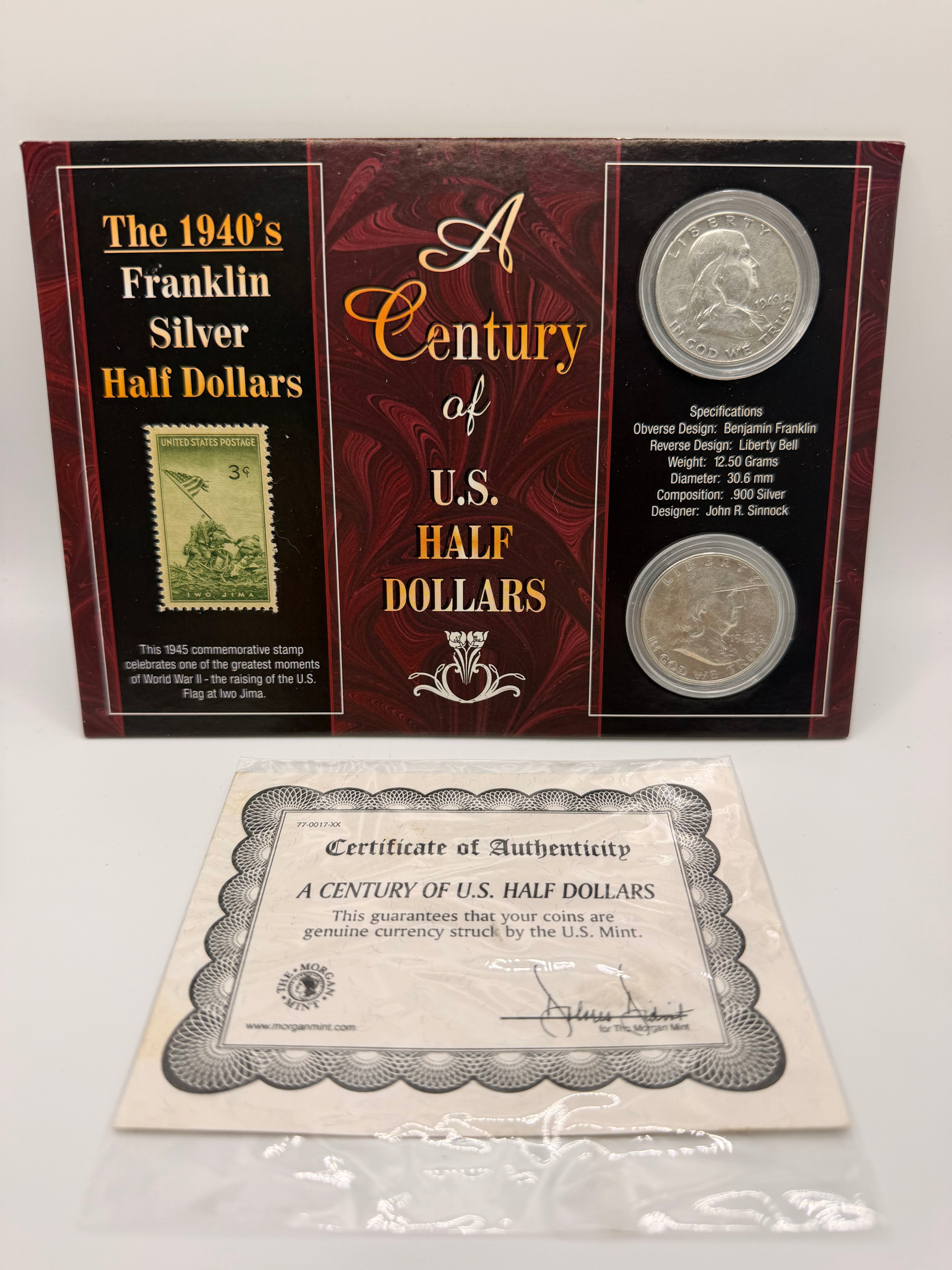1940 US Franklin Silver Half Dollar – 90% Silver Coin