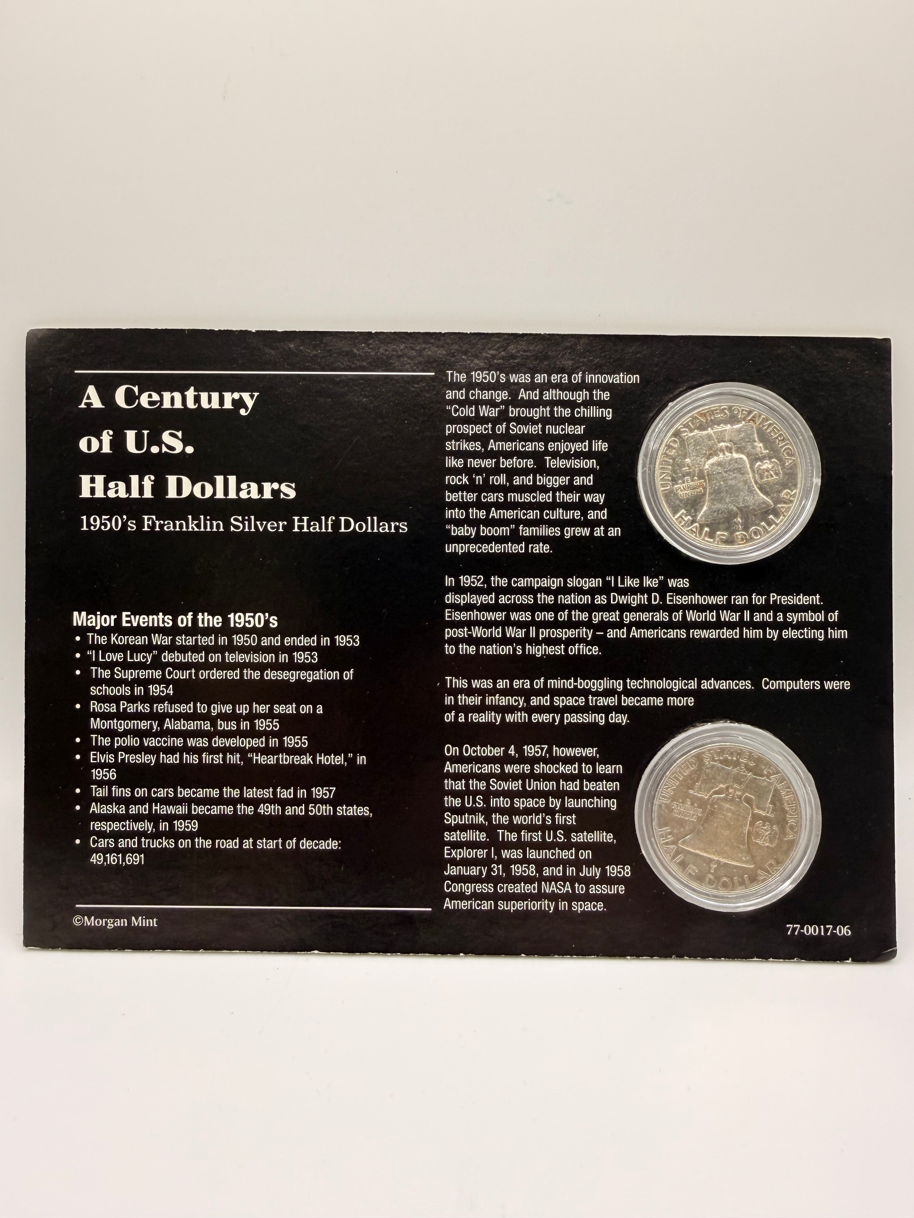 1950 US Franklin Silver Half Dollar – 90% Silver Coin