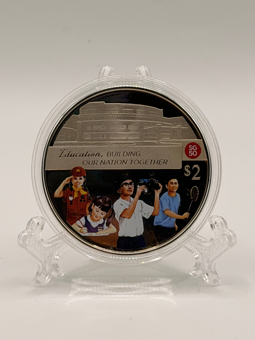 2015 Singapore SG50 Cupro-Nickel Proof-Like $2 Coin