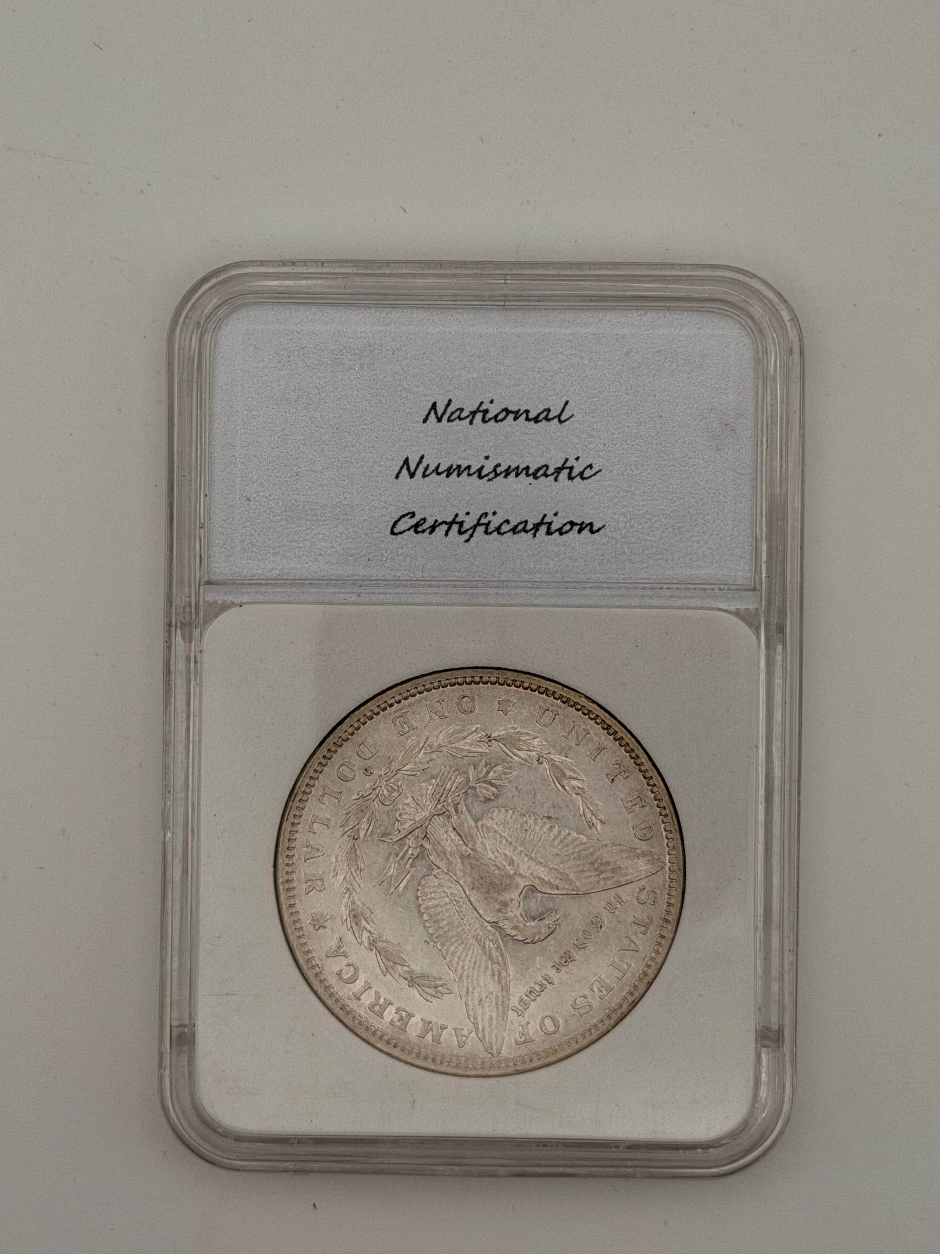 1882-O Morgan Silver Dollar AU55 — NNC Certified