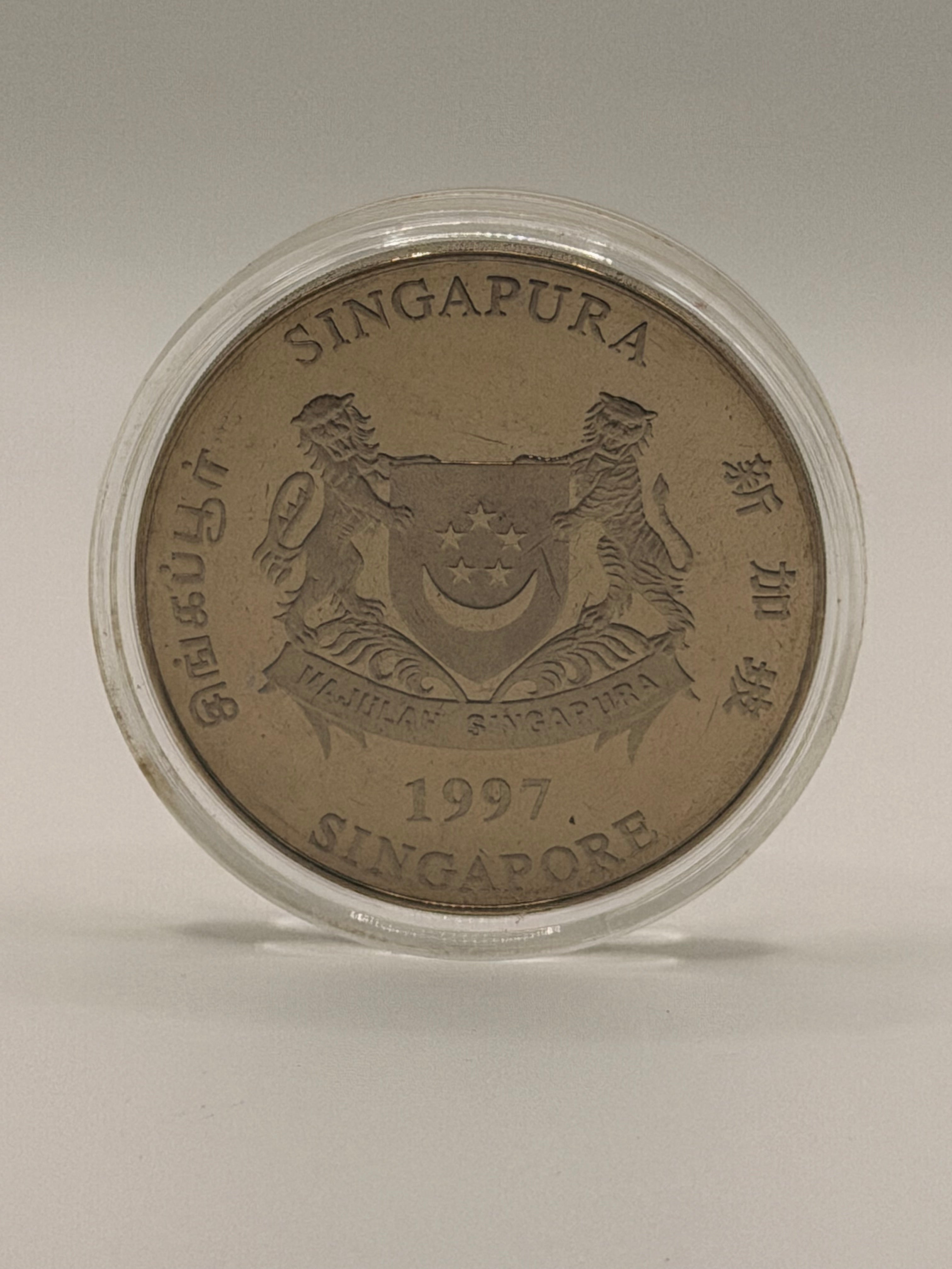 1997 Singapore $10 Cupro-Nickel Proof-like Coin (Year of the Ox)
