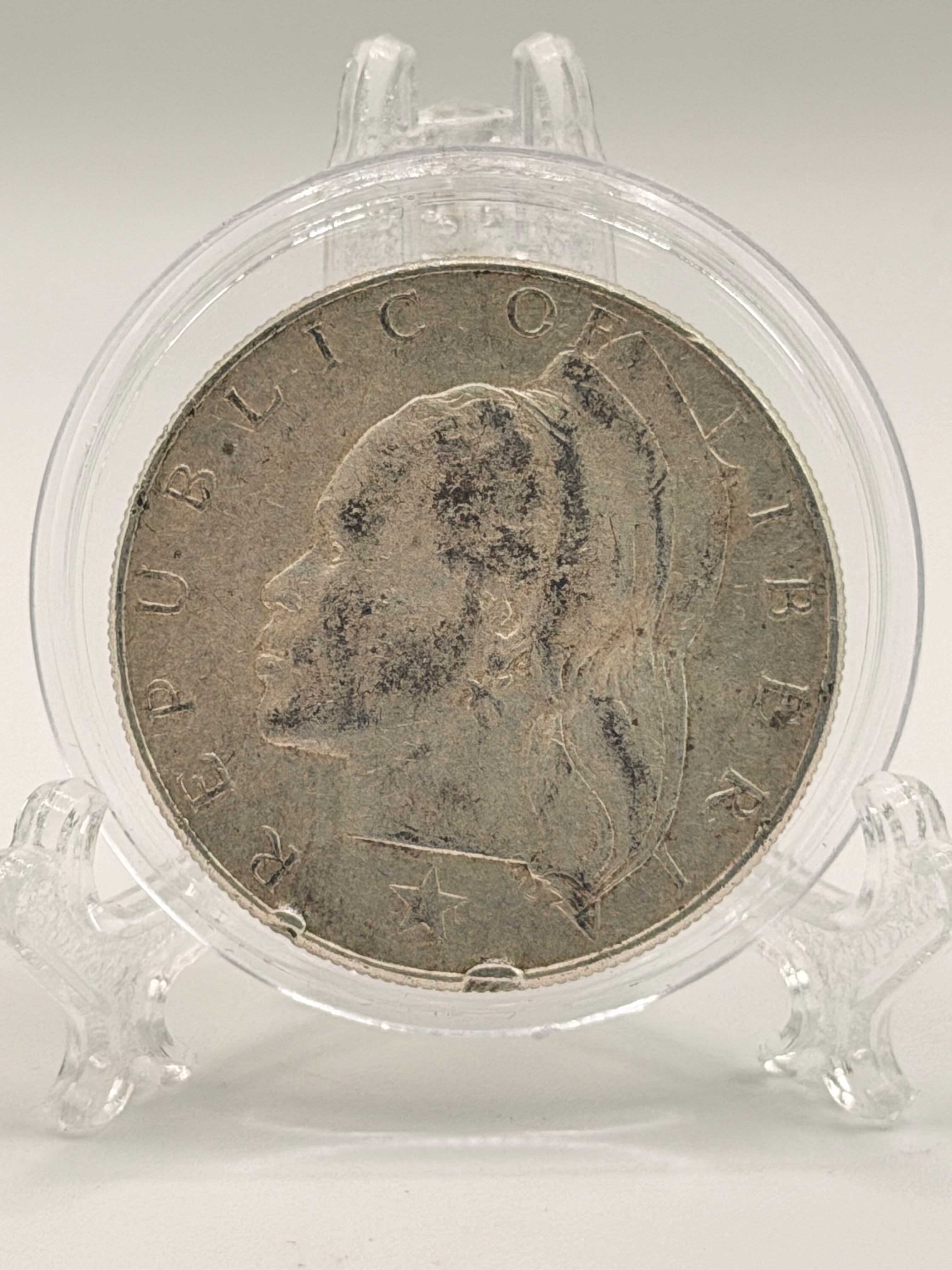 1961 Liberia $1 Silver Coin