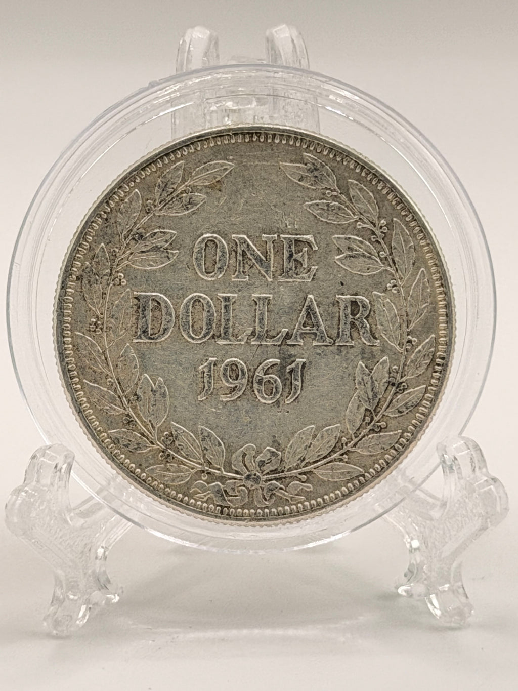 1961 Liberia $1 Silver Coin