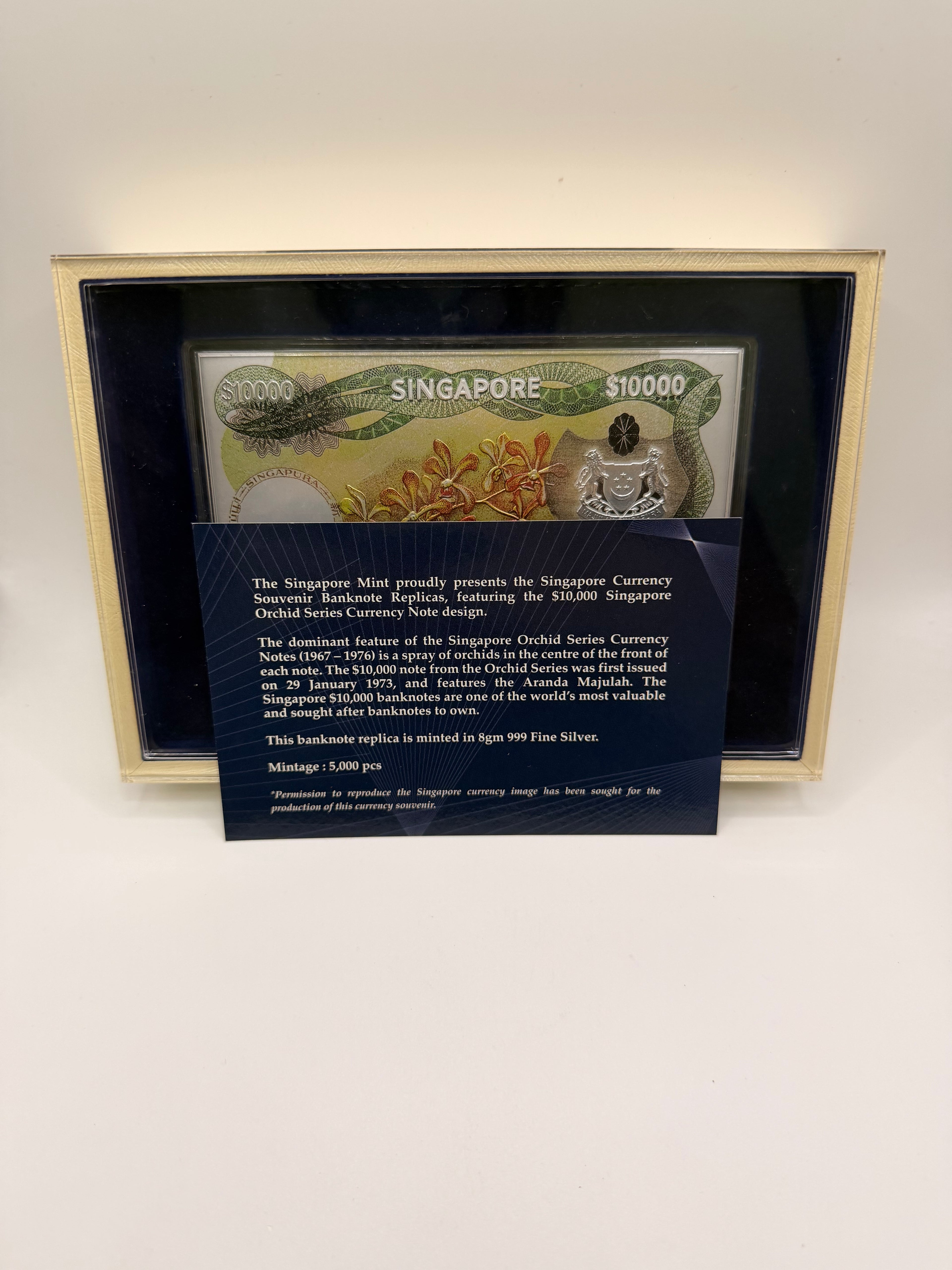Singapore Currency Souvenir Orchid Series $10000 Banknote Replica – Jade  Dynasty Gallery