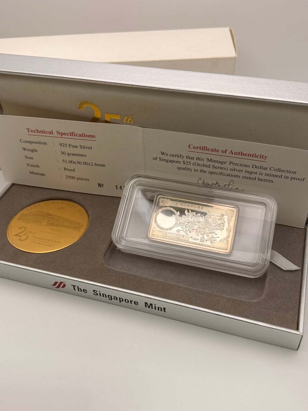 Singapore Mint 25th Anniversary Striking a Legacy Coin Set