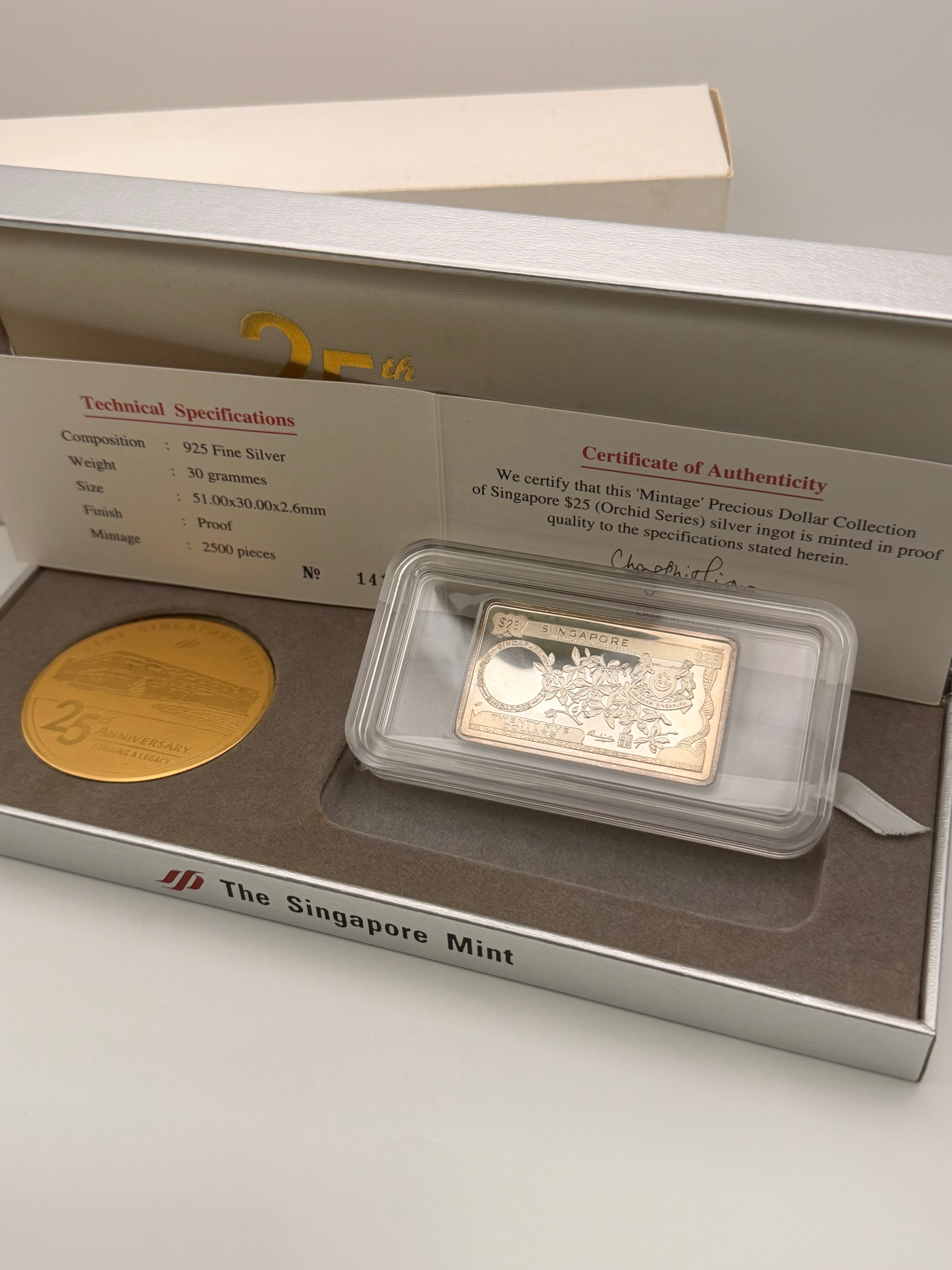 Singapore Mint 25th Anniversary Striking a Legacy Coin Set