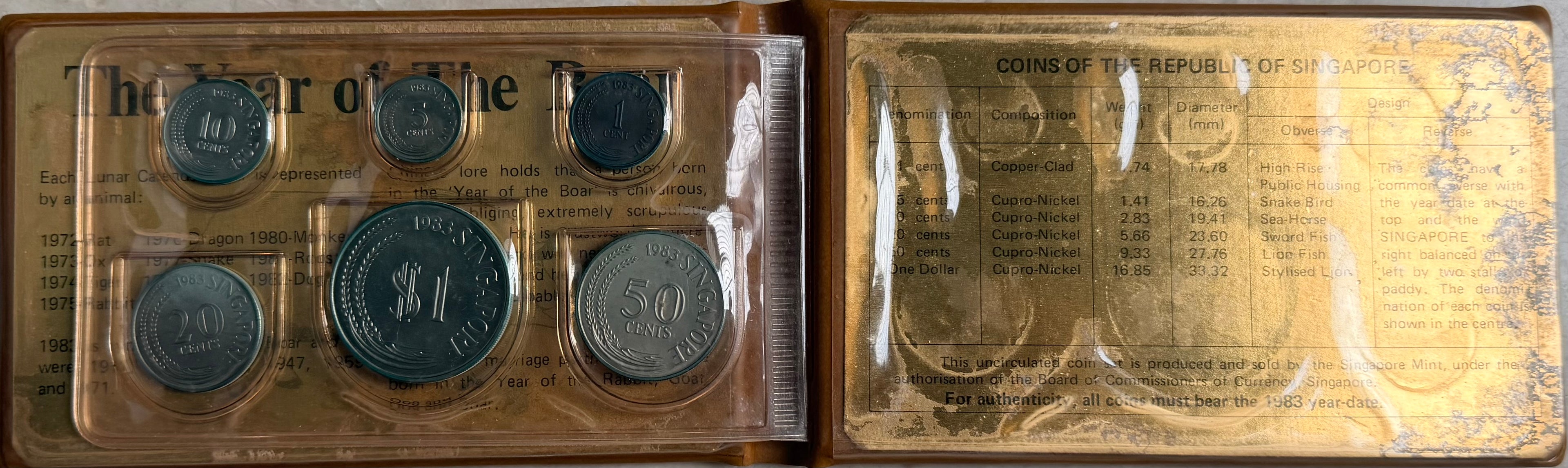 Singapore Uncirculated Set (Year of the Pig)