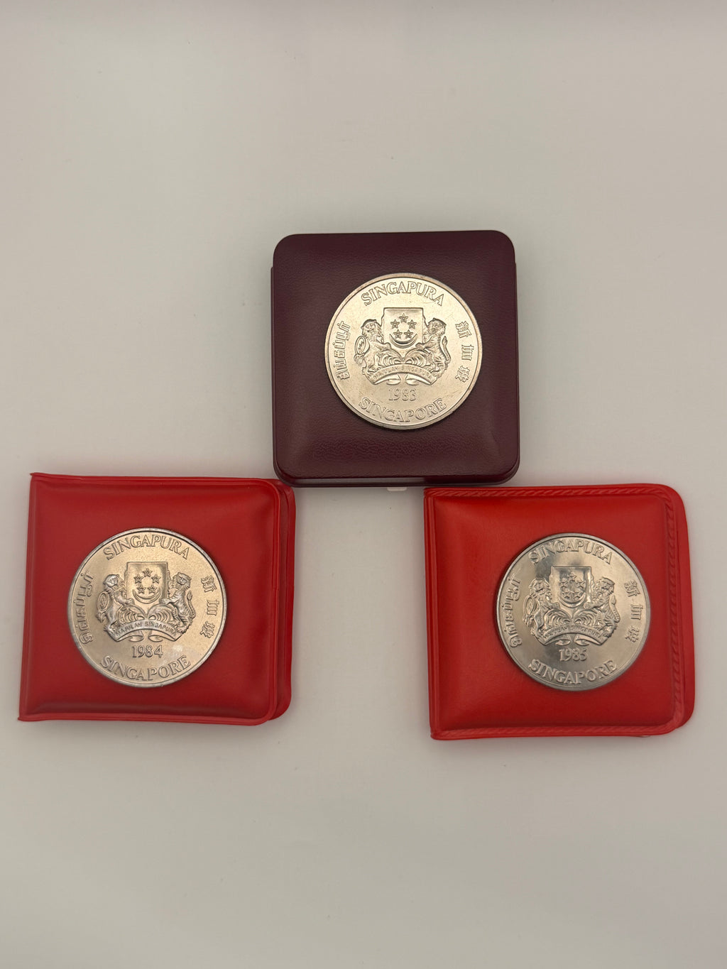 [Set of 3] 1983 - 1985 Singapore Lunar $10 Uncirculated Coins