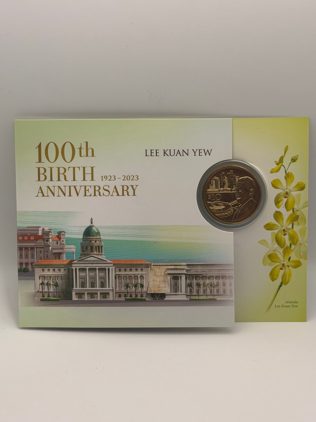 1923 - 2023 Singapore 100th Birth Anniversary Lee Kuan Yew $10 Coin